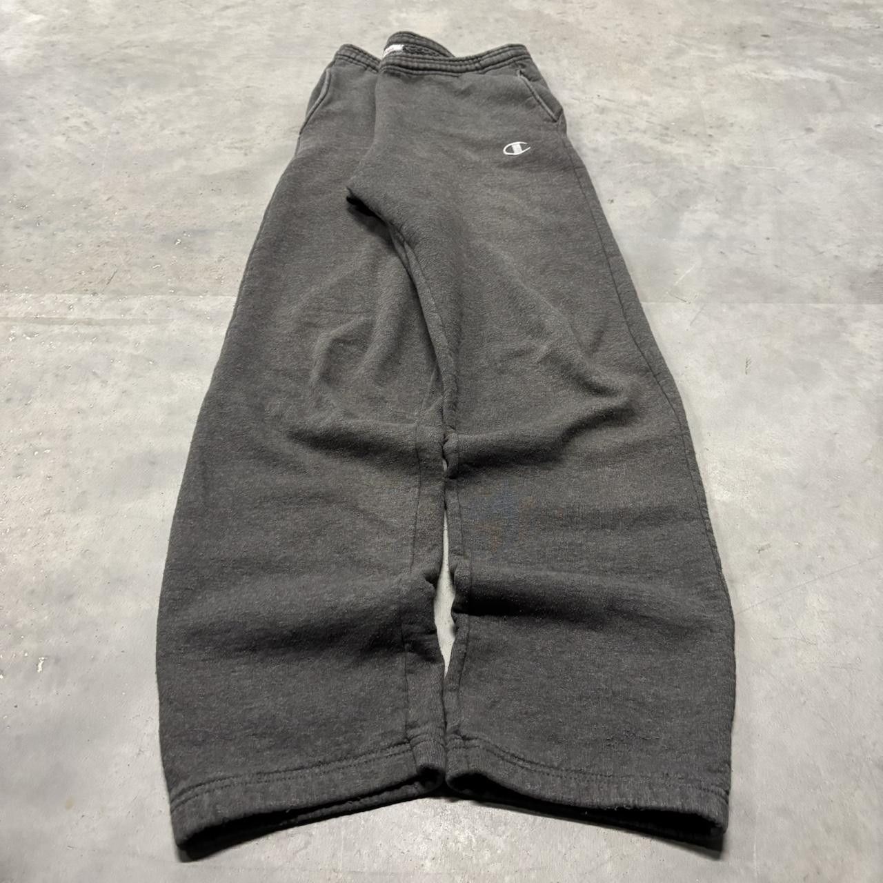 Japanese Brand × Vintage Crazy Vintage Y2K/2000s Faded Grey Essential Sweatpants! Size US 32 / EU 48 - 3 Thumbnail