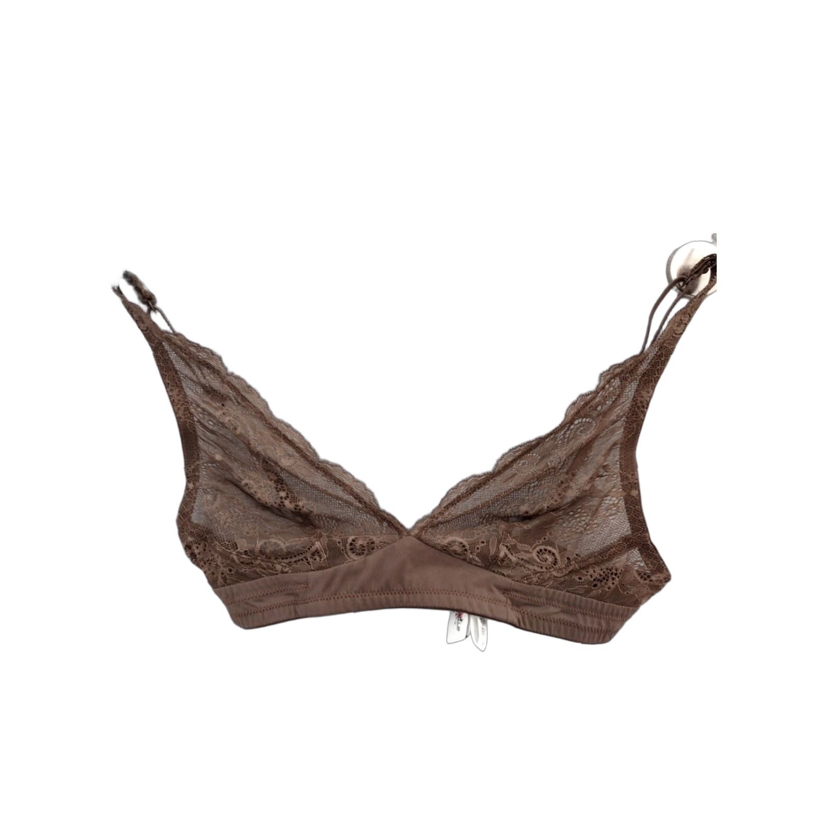Cosabella VINTAGE Aritzia x Cosabella Savona Bralette Bra Lingerie Wireless Floral Lace Sheer XS Brown One Size Cosabella Bralette Womens XS Bra Size ONE SIZE - 1 Thumbnail