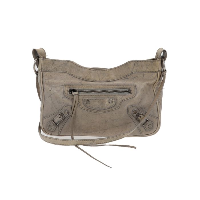 Balenciaga BALENCIAGA Hip Crossbody Bag in Grey Leather Grailed