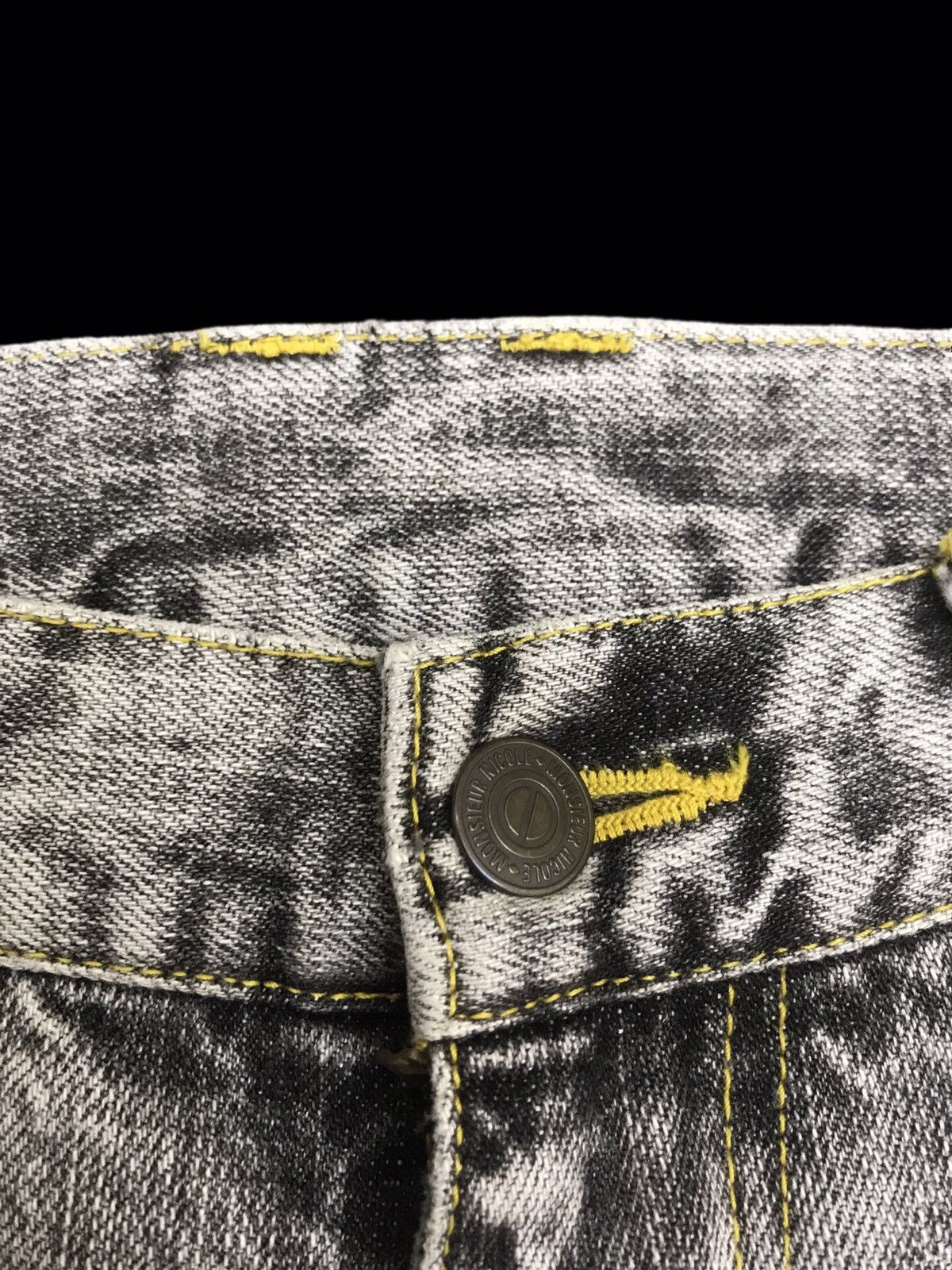 Designer × Japanese Brand 💥FLARE💥MONSIEUR NICOLE LIGHT BLACK WASH FLARE DENIM F190 Size US 32 / EU 48 - 9 Thumbnail