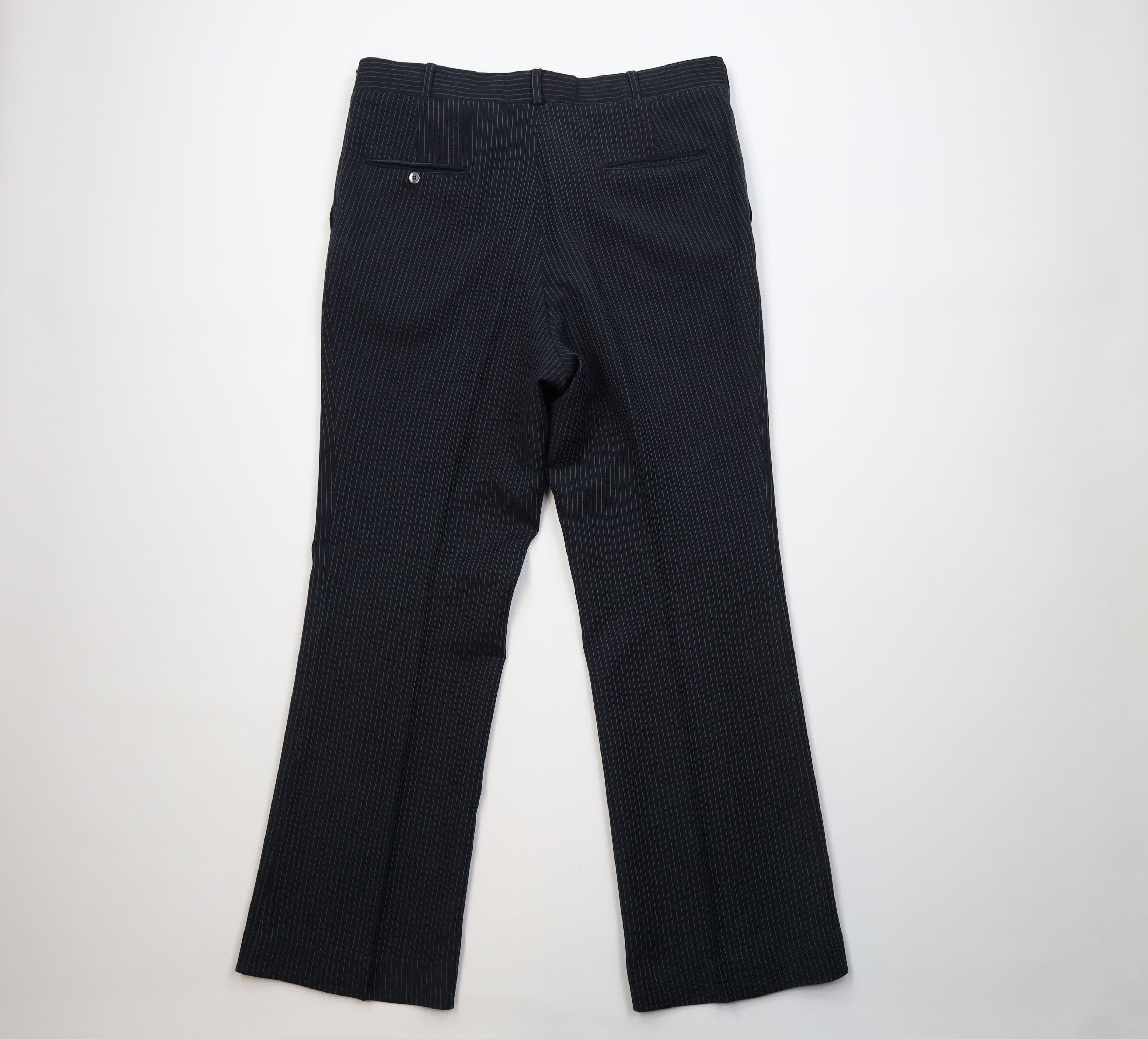 Vintage Vintage 70s Streetwear Flared Wide Leg Chino Pants Blue USA Size US 38 / EU 54 - 9 Thumbnail
