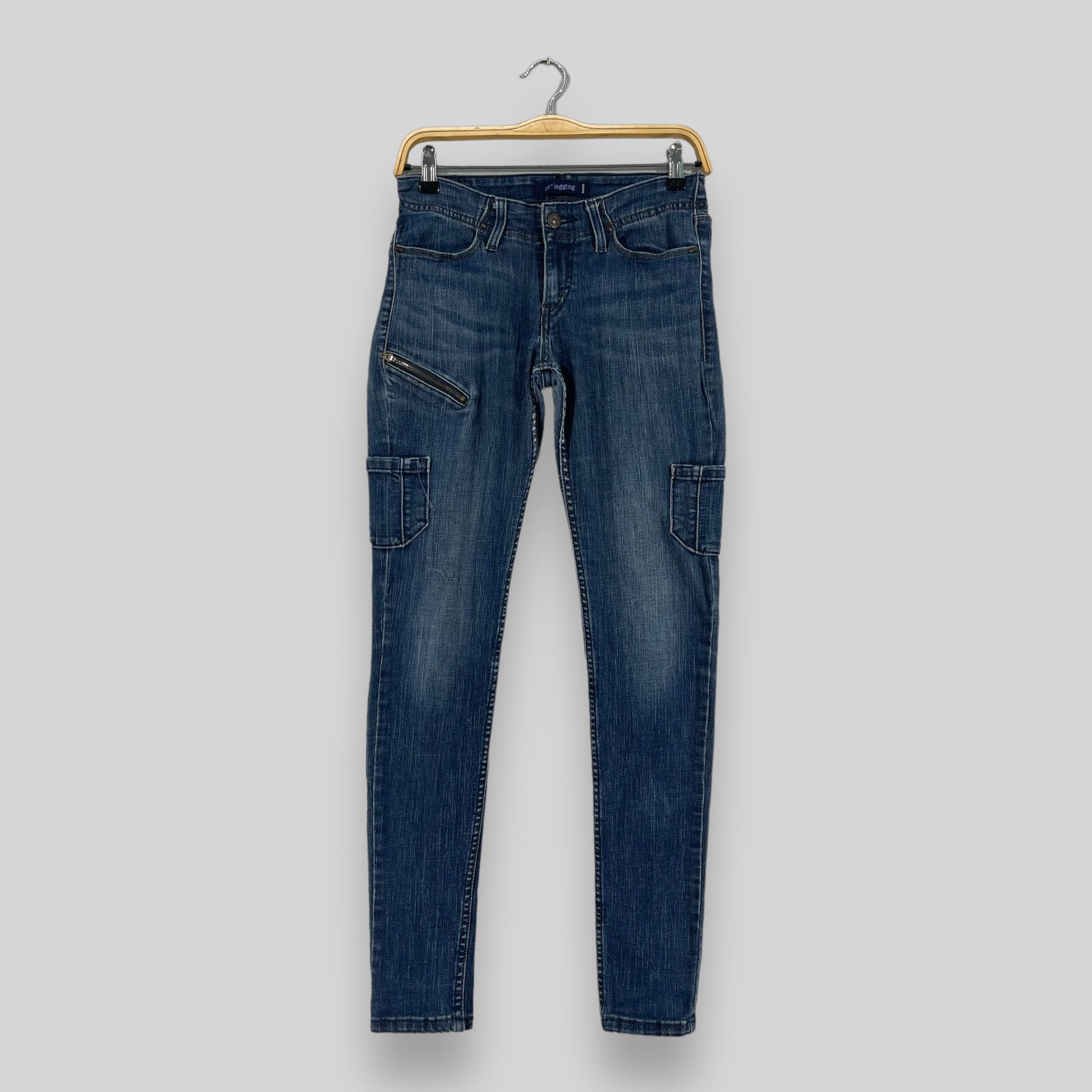Levi's Size 27 Vintage Levis 535 Legging Stretchable Jeans Size 27" / US 4 / IT 40 - 1 Thumbnail