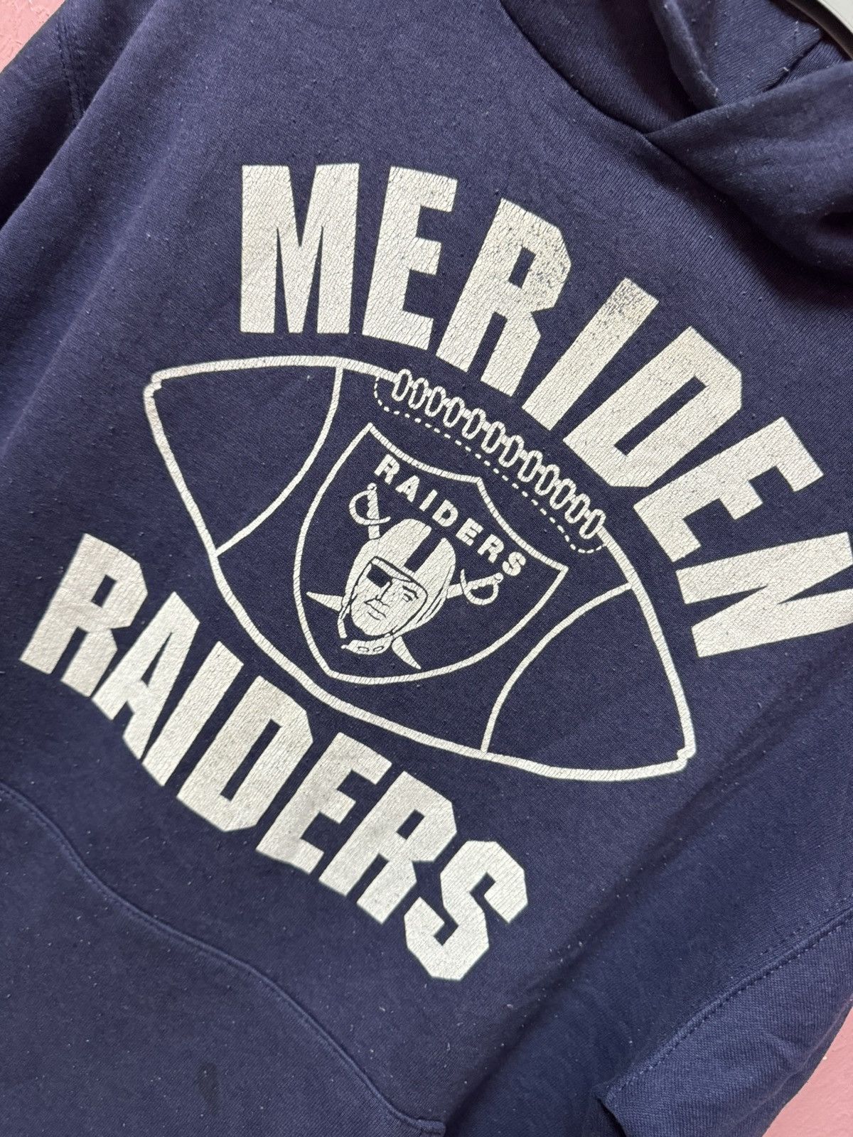 NFL × Russell Athletic × Vintage Vintage made in usa MERIDEN RAIDERS russell athletic hoodie Size US M / EU 48-50 / 2 - 2 Thumbnail