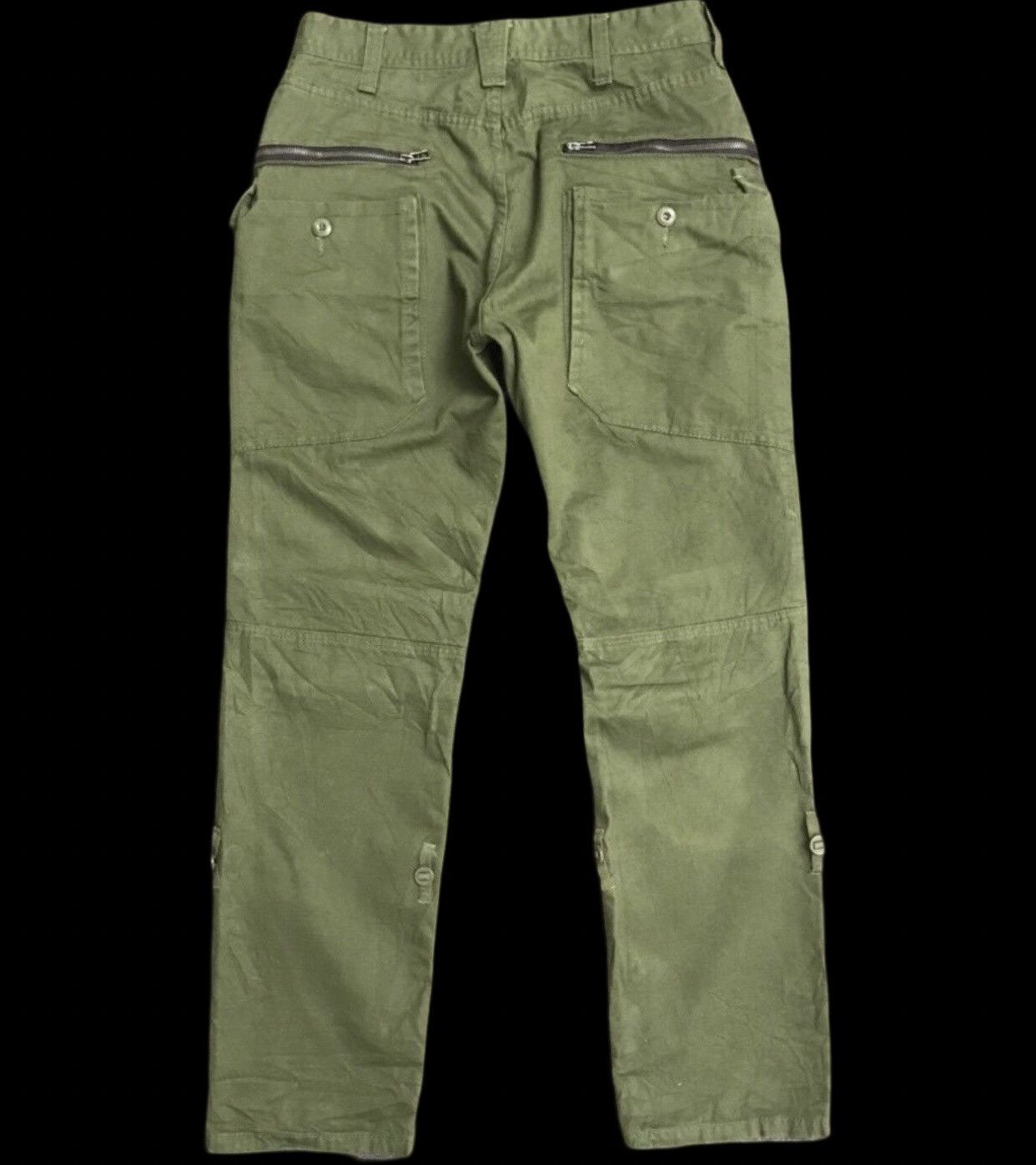 Japanese Brand Rare ALPHA CROUGE Japan Double Gardener Pockets Cargo Pant Size US 31 - 2 Thumbnail