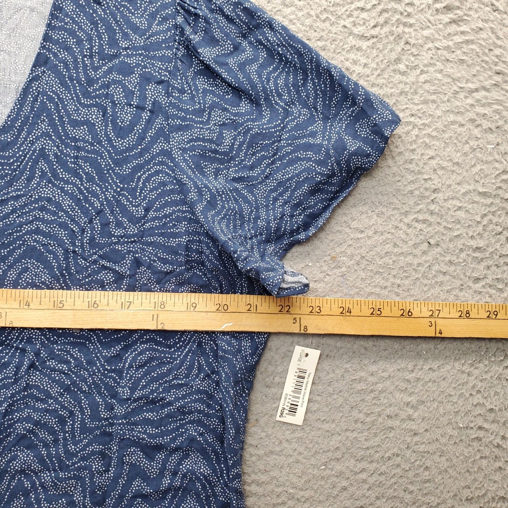 Vintage Goodthreads Blouse Womens Size XL Multi Short Sleeve V Neck Button Front Size XL / US 12-14 / IT 48-50 - 6 Thumbnail