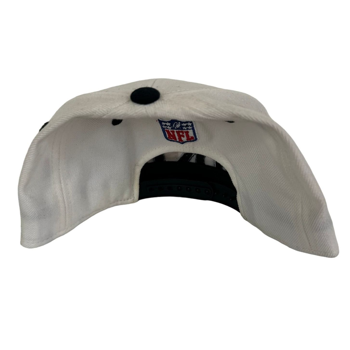 Reebok NFL Oakland Raiders Snapback Hat Cap Spell-Out Big Logo Size ONE SIZE - 4 Thumbnail