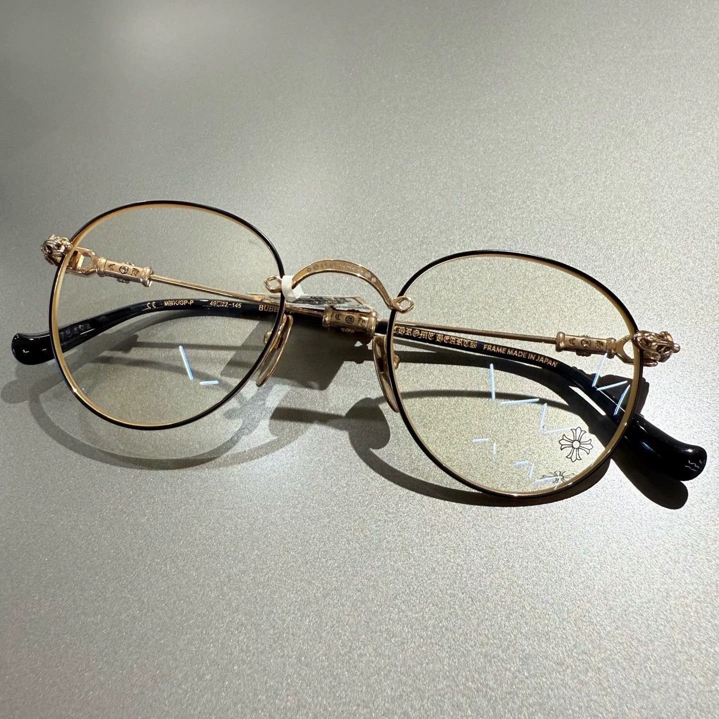 Chrome Hearts chrome hearts black gold glasses frame Size ONE SIZE - 1 Thumbnail