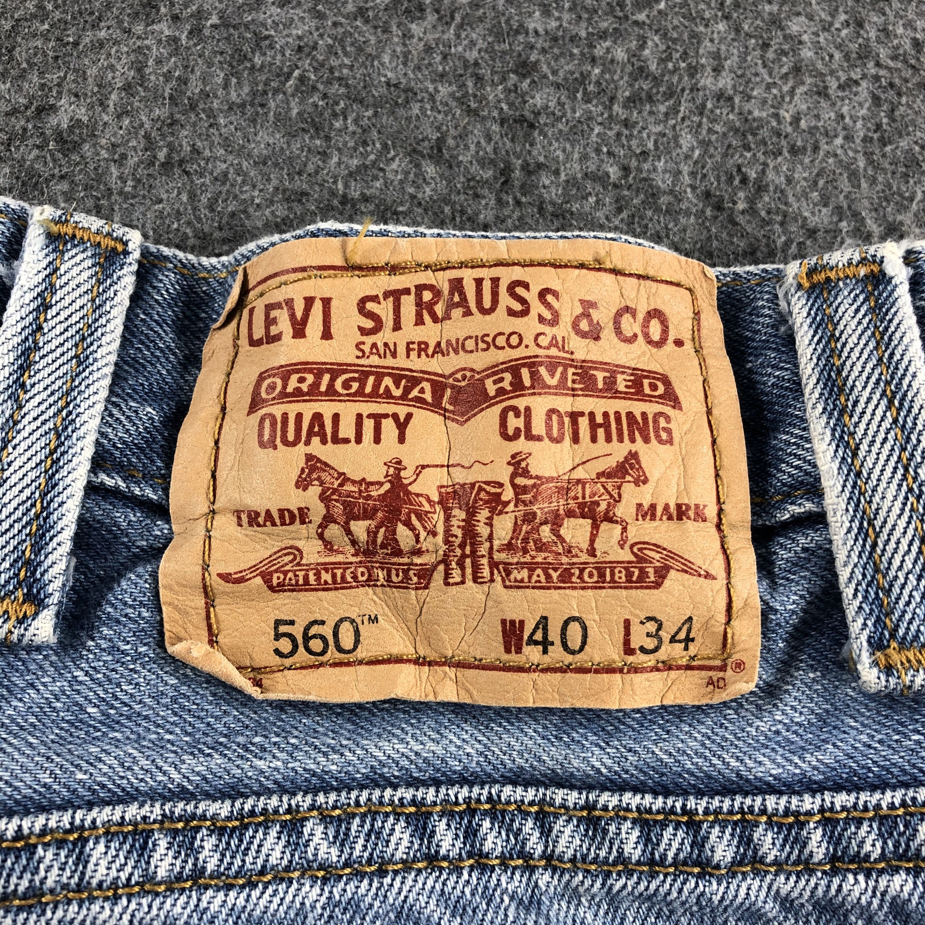 Levi's Vintage Blue Wash Levis 560 Jeans-J2460 Size US 40 / EU 56 - 5 Thumbnail
