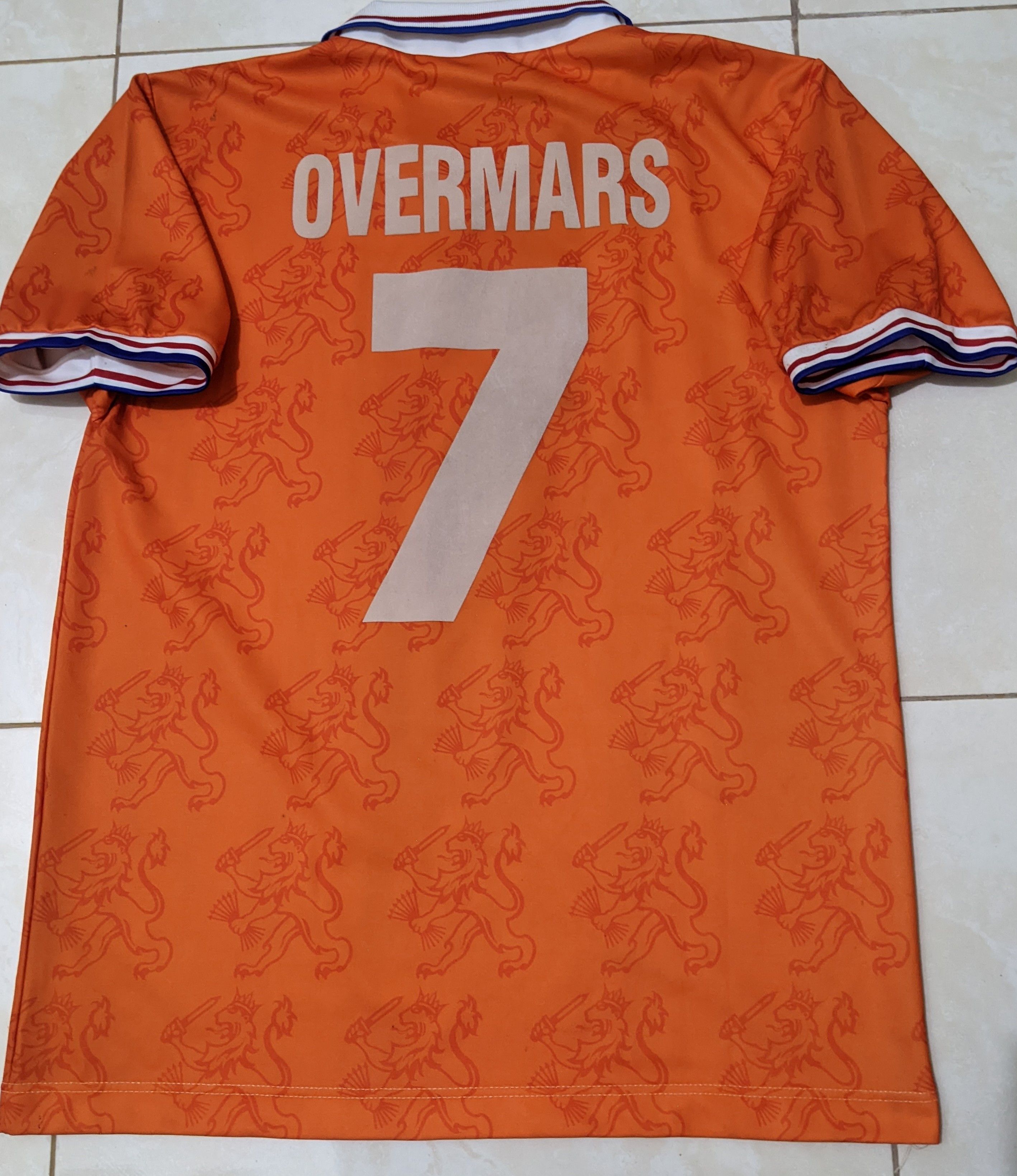 Lotto Sport Jersey world cup 94 Netherlands home Overmars football shirt Size US L / EU 52-54 / 3 - 2 Thumbnail