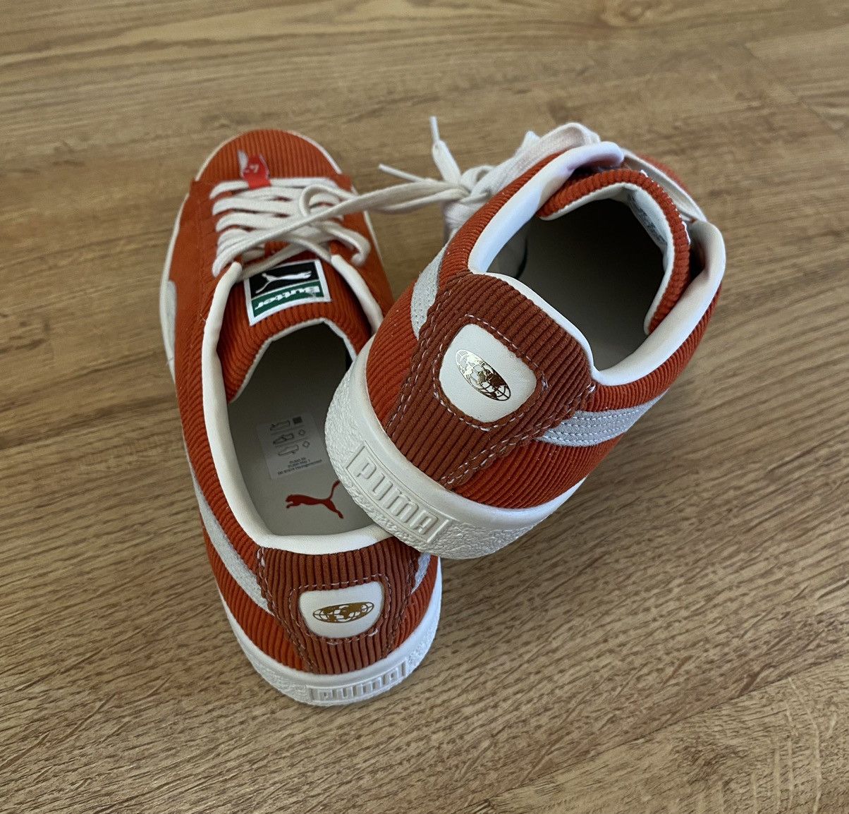 Butter Goods × Puma Puma Basket x Butter Goods Corduroy Orange x Streetwear Size US 9 / EU 42 - 4 Thumbnail