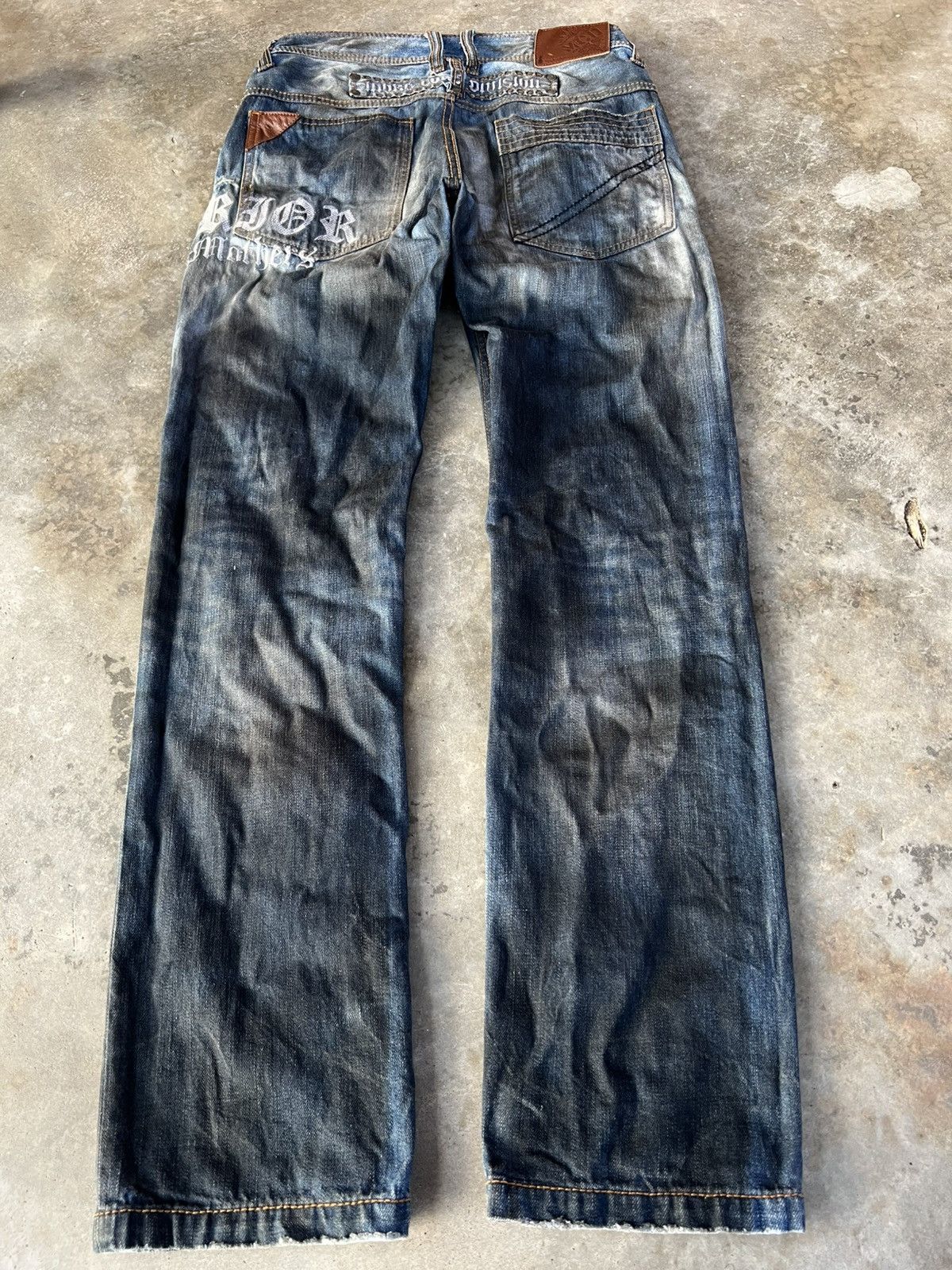 If Six Was Nine × Japanese Brand 💥Rare💥Vintage M.C.D Embroidery Punk Jeans Size US 30 / EU 46 - 2 Thumbnail