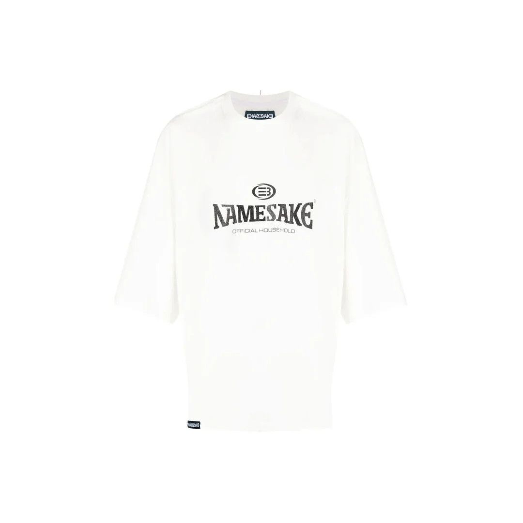 image of Namesake O1Mle0424 Mayo Oversized T-Shirt In White, Men's (Size XS)