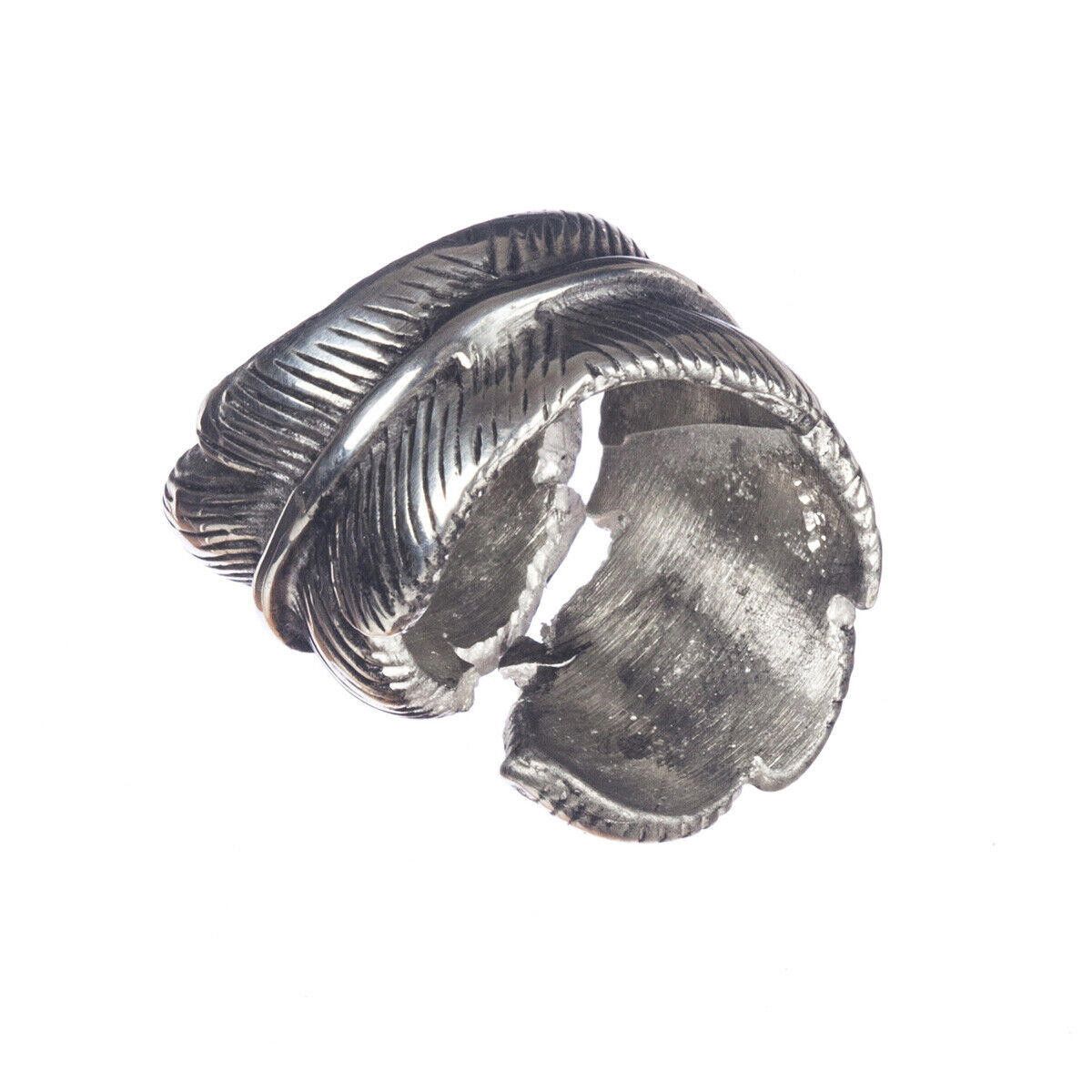 Designer Trilbal Inspired Silver Feather Wrap Ring Alberto Juan Size ONE SIZE - 4 Thumbnail