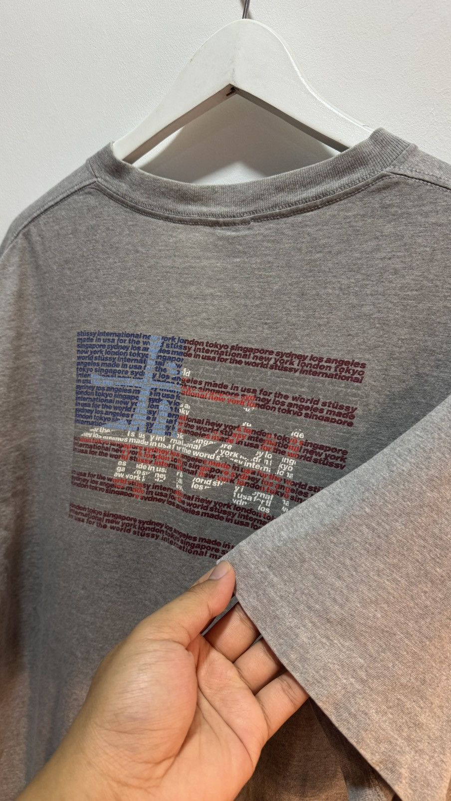 Stussy Vintage Stussy USA Flag Size US XL / EU 56 / 4 - 7 Thumbnail