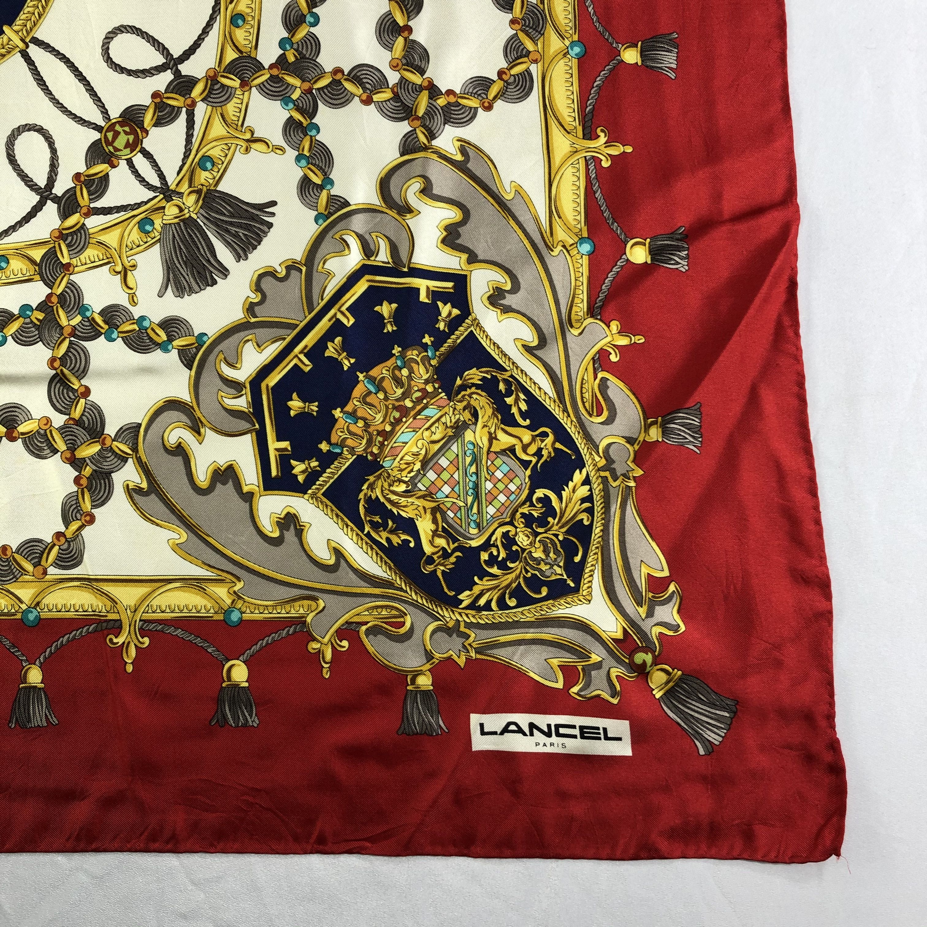 Lancel × Vintage Vintage Lancel Silk Scarf Size ONE SIZE - 3 Thumbnail