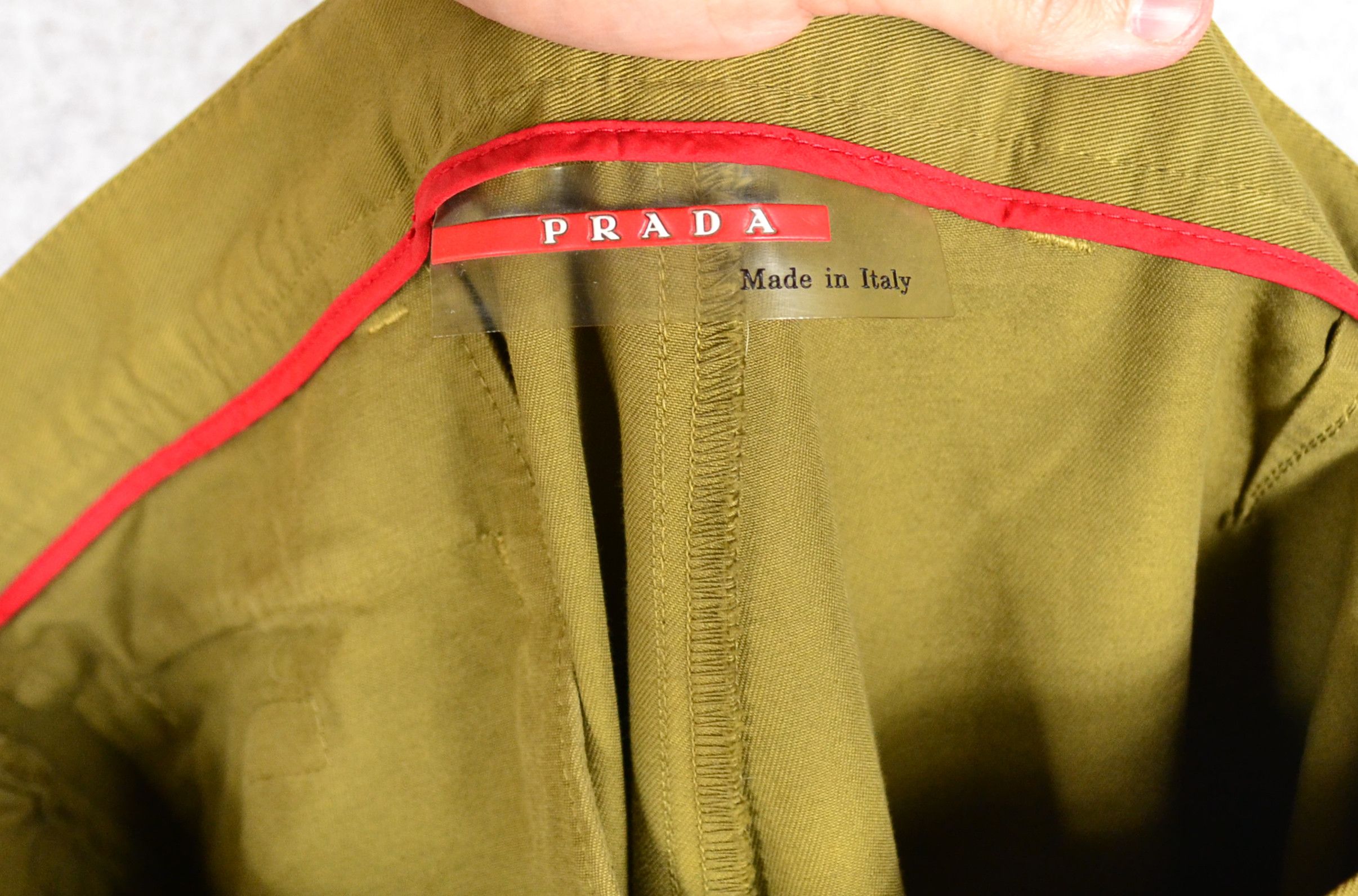 Prada Vintage Prada Casual Chino Pants Red Tab Size US 33 - 9 Thumbnail
