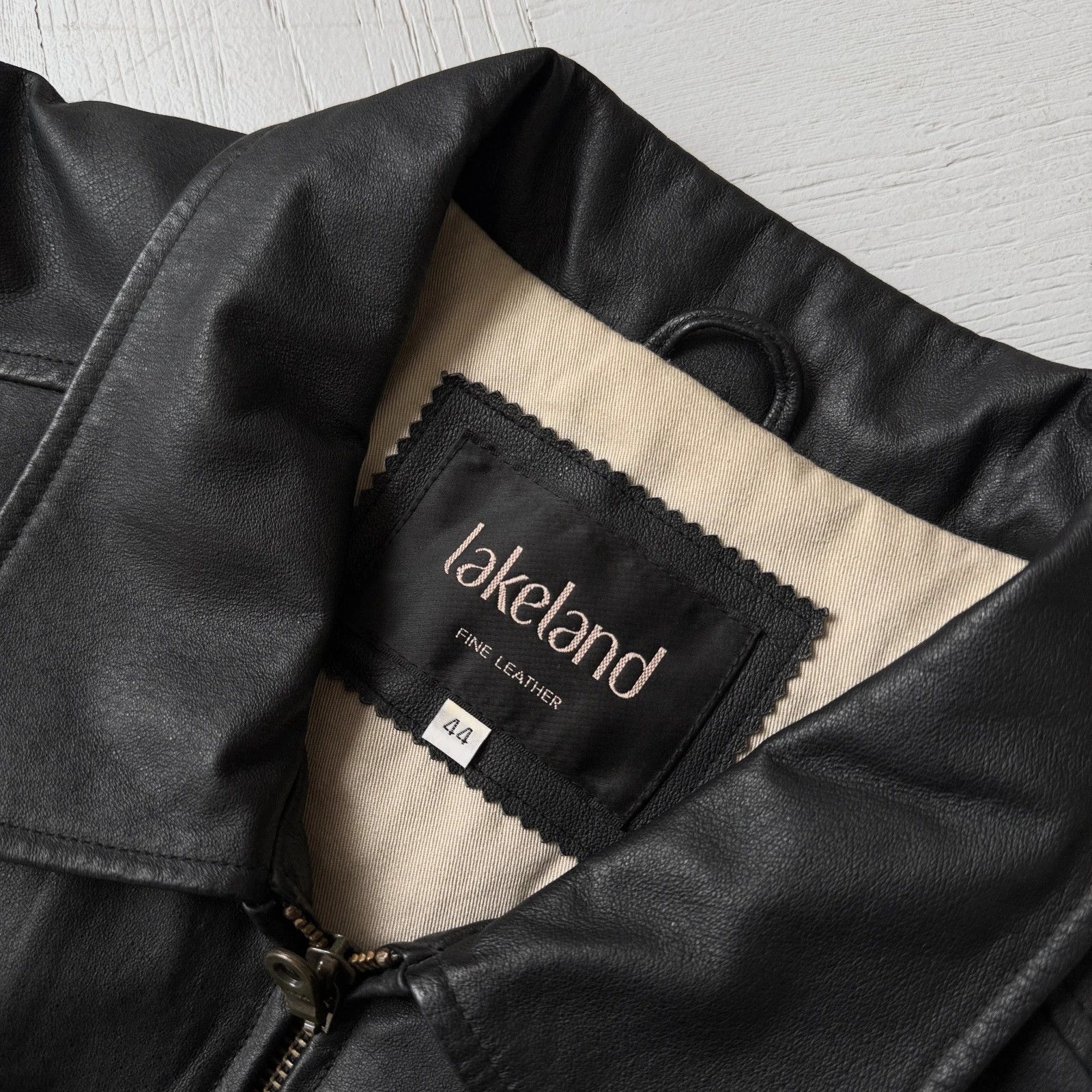 Vintage Vintage Real Leather Lakekand Collared Gangster Jacket Size US XL / EU 56 / 4 - 6 Thumbnail