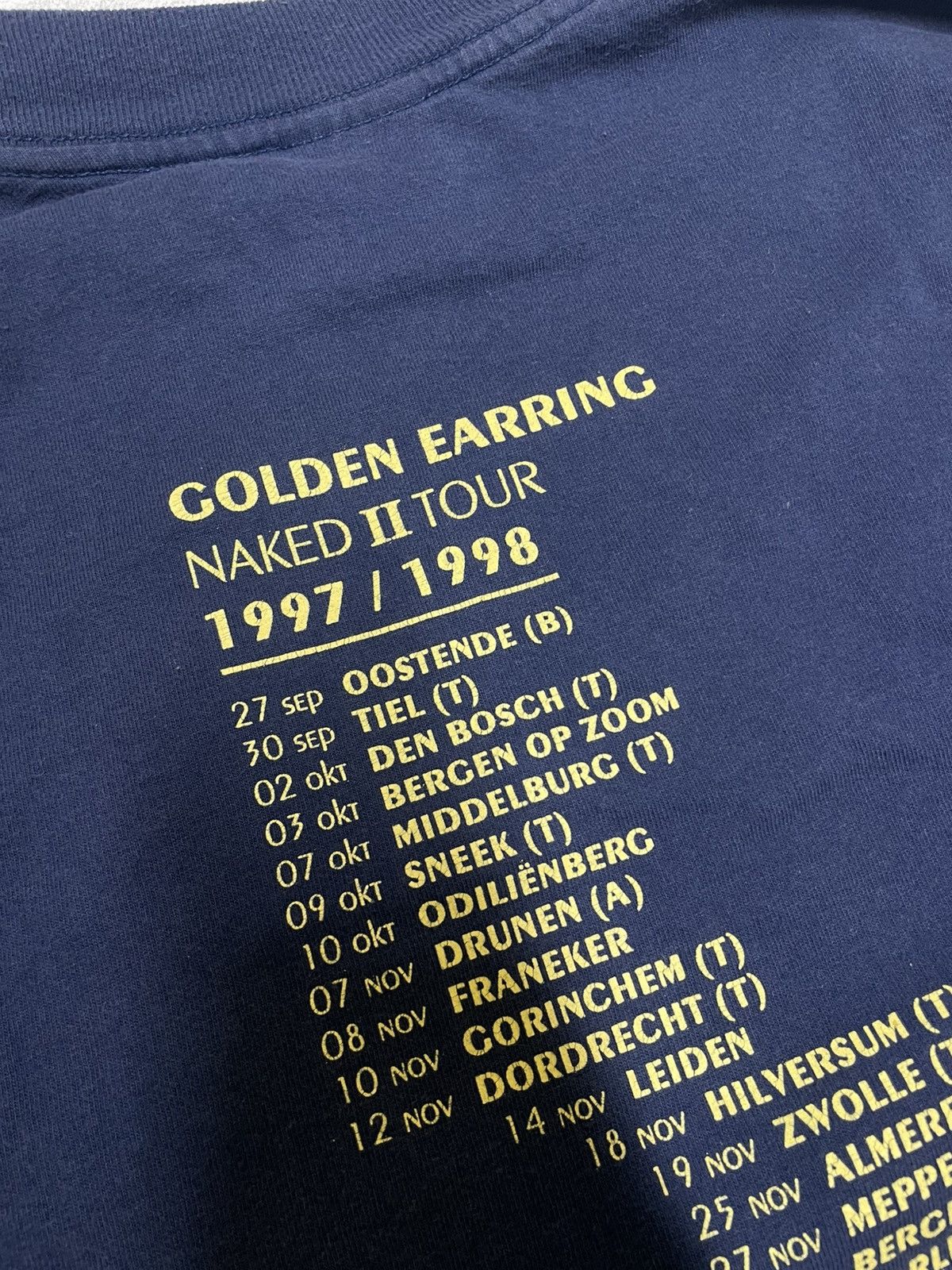 Band Tees Golden Earring Naked 2 Tour 1997/1998 Very Rare Tour Time Size US XL / EU 56 / 4 - 10 Thumbnail