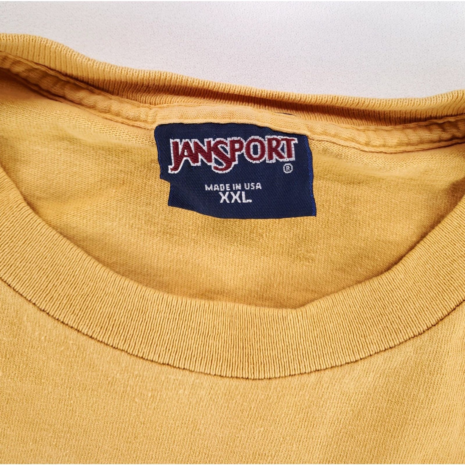 Jansport VINTAGE Notre Dame Jansport Long Sleeve Shirt Yellow Mens XXL 90s Shirt Mens XXl Size US XXL / EU 58 / 5 - 3 Thumbnail