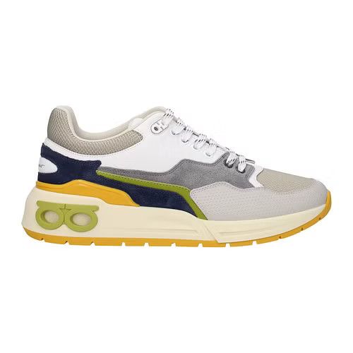 image of Salvatore Ferragamo Ob1O1E0424 Low Top Sneakers In Multicolor, Men's (Size 8)