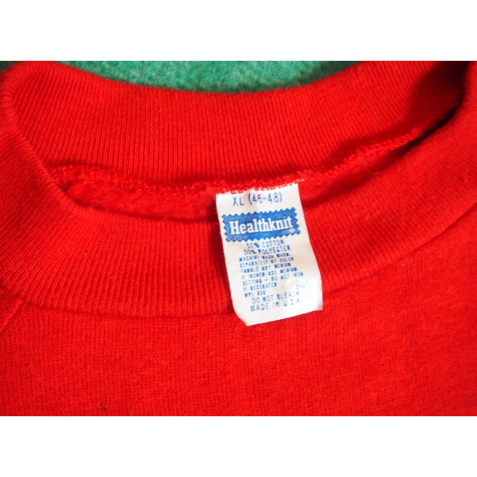 Vintage VINTAGE Healthknit Sweatshirt Pullover Jakes Diet Cola Red Crew Neck Long Sleeve Men L 80s Graphic Print Logo Size US L / EU 52-54 / 3 - 3 Thumbnail
