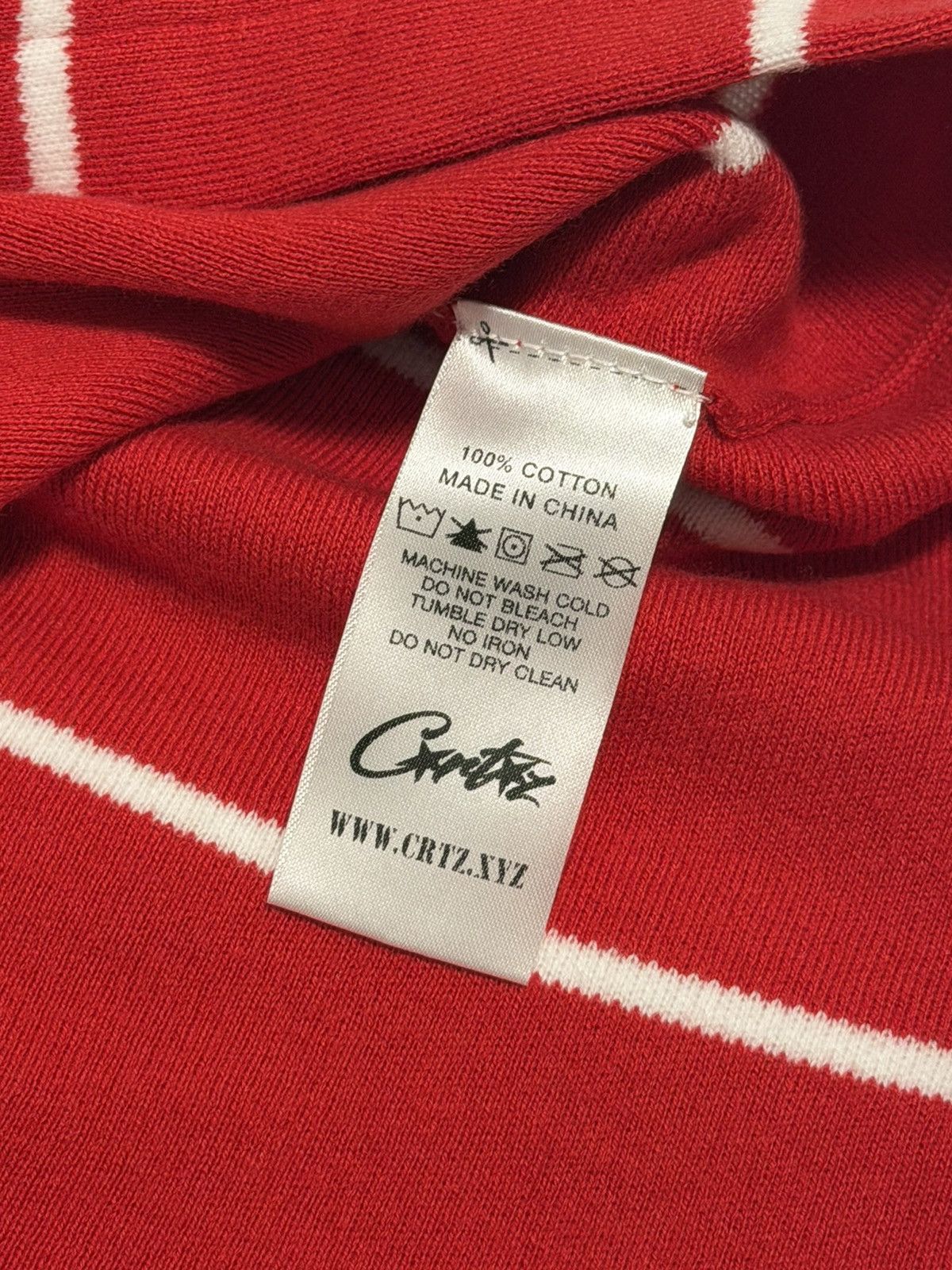 Corteiz Corteiz Monde Knit LS Jersey (Red) Size L – Brand New Size US L / EU 52-54 / 3 - 6 Thumbnail