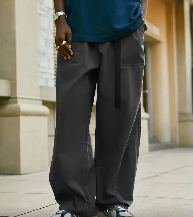 Designer × Japanese Brand Vintage Streetwear Japanese Design Loose Casual Pants Size US 33 - 1 Thumbnail