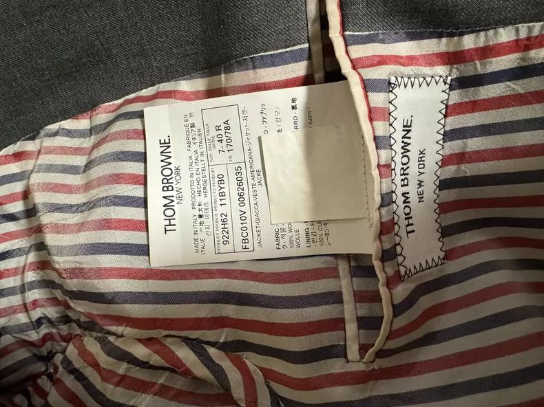 Thom Browne Thom Browne Gray suit jacket Size 36S - 8 Thumbnail