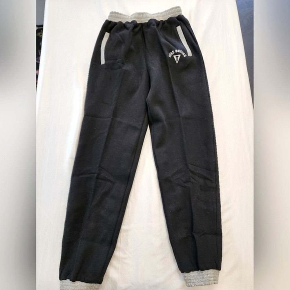 Other Title Boxing Black Grey Training Joggers Warm Pockets Size US 34 / EU 50 - 1 Thumbnail