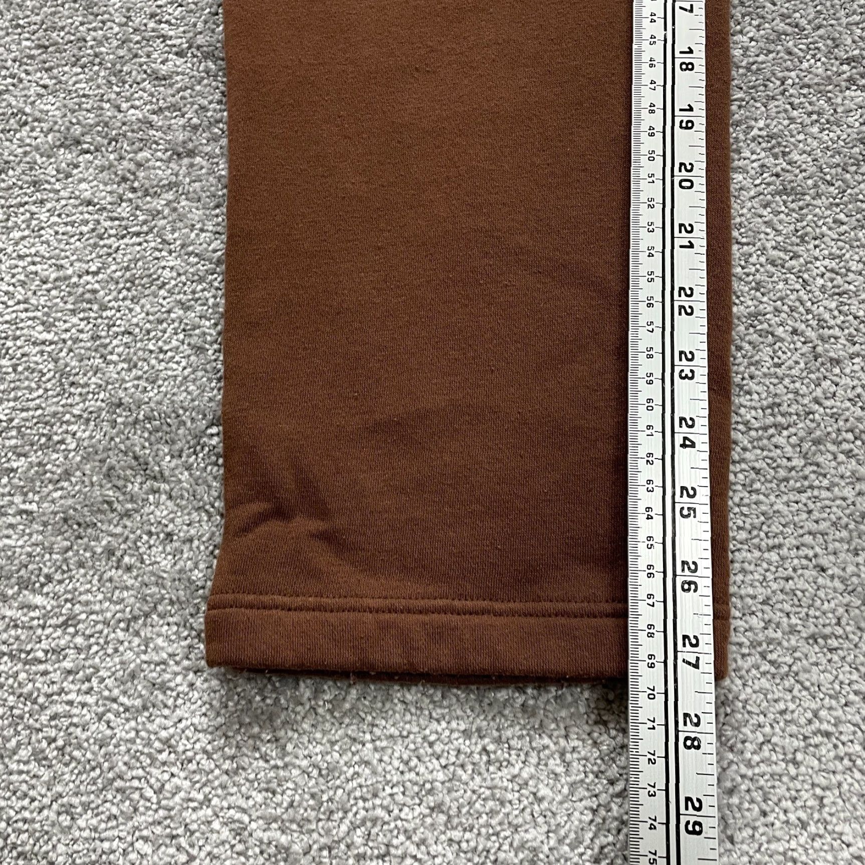 Blair Blair Sweatpants Womens Small Brown Solid Lounge 27x27 Straight Leg Soft Ladies Size 28" / US 6 / IT 42 - 3 Thumbnail