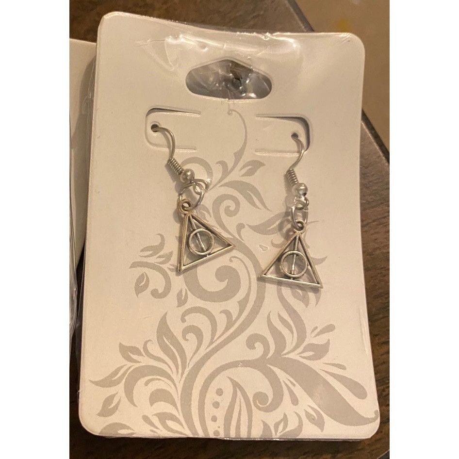 Handmade Handmade Harry Potter Deathly Hallows Earrings – New in Pack Size ONE SIZE - 2 Thumbnail