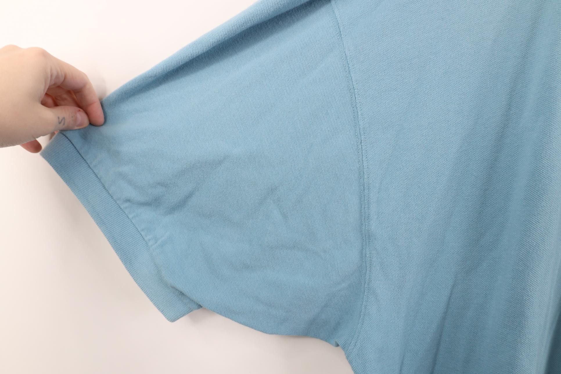 Nike Vintage 90s Nike Monochrome Knit Golf Polo Shirt Light Blue Size US XXL / EU 58 / 5 - 8 Thumbnail