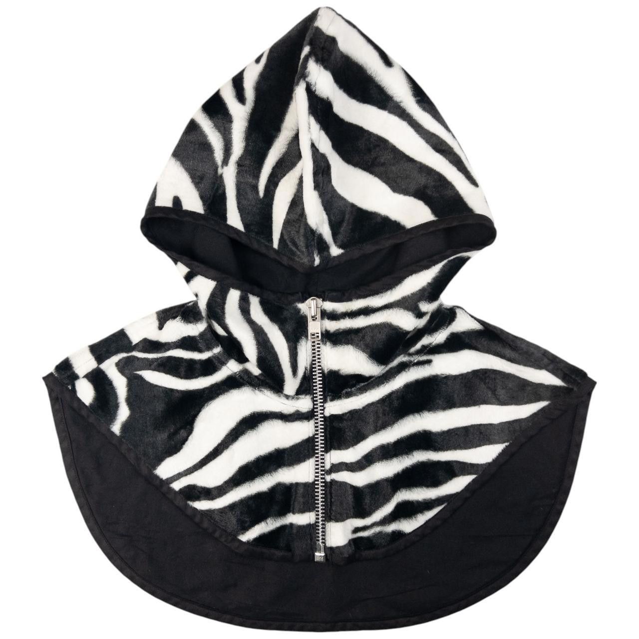 Vintage Comme Des Garçons Zebra Stripe Zip Hood