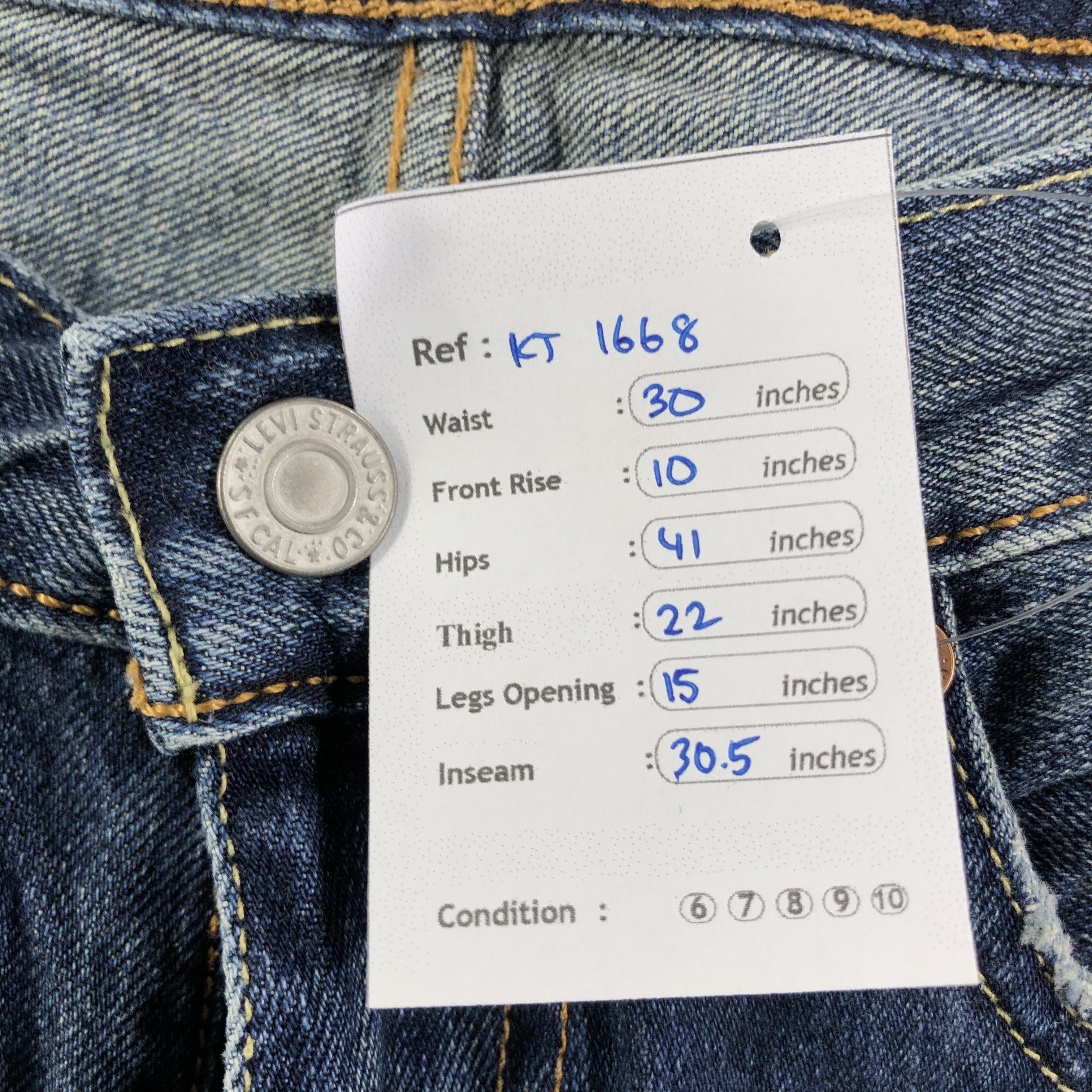 Levi's Vintage Levis 503 Jeans Faded Blue Denim KJ1668 Size US 29 - 12 Thumbnail