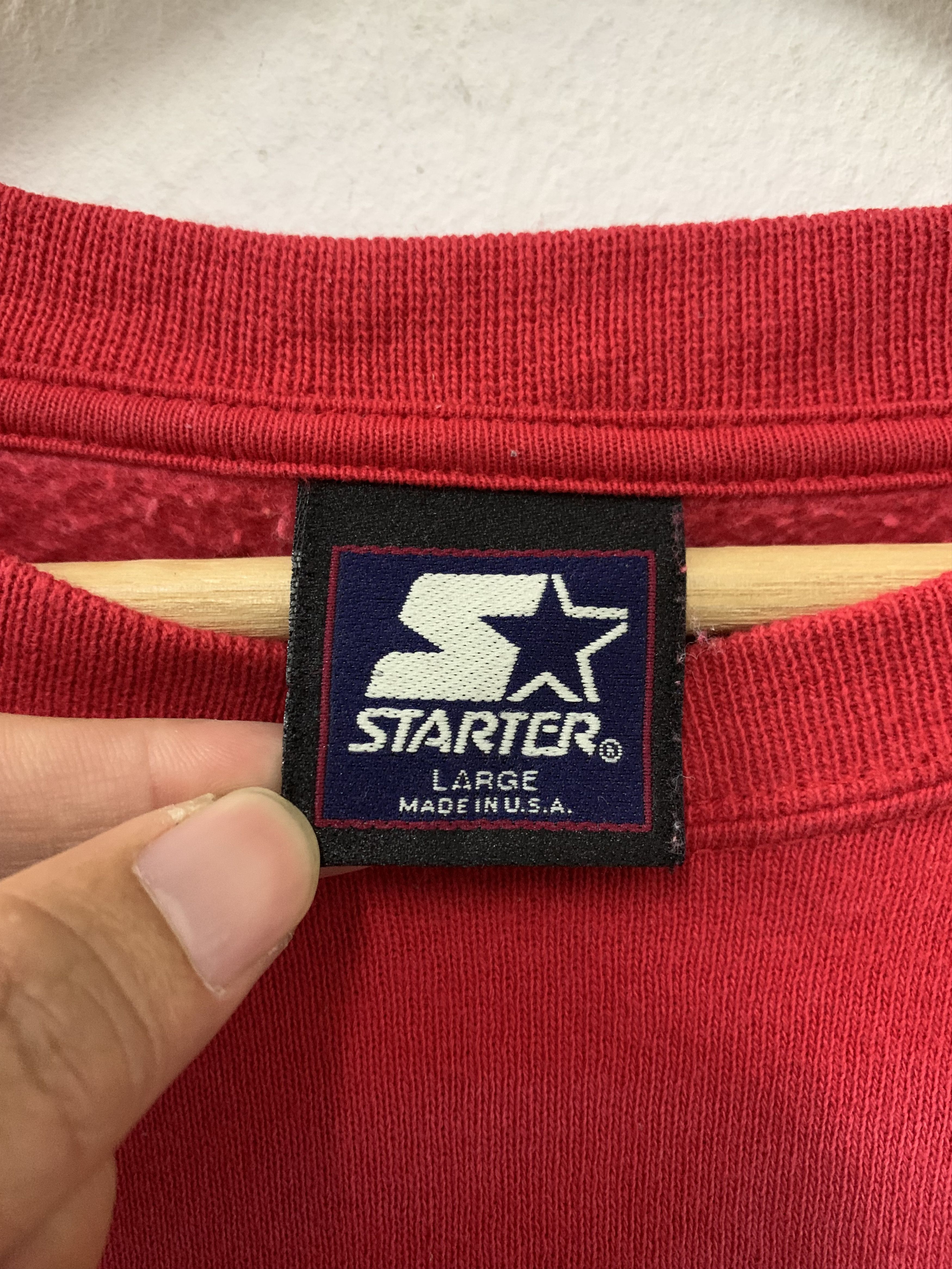 Vintage Vintage 97 Starter NY Faded Sweatshirt Size US L / EU 52-54 / 3 - 4 Thumbnail