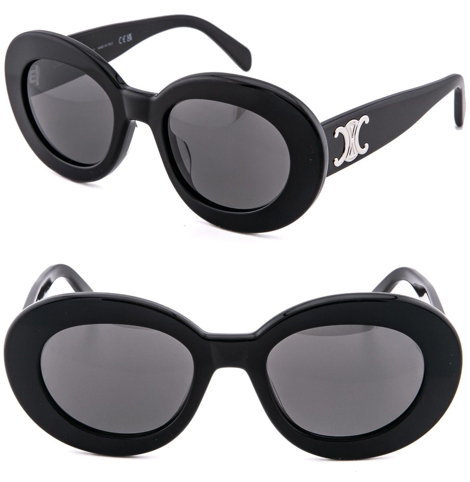Celine CELINE CL40312U 40312 TRIOMPHE Paris Black Sunglass 01A Size ONE SIZE - 1 Thumbnail