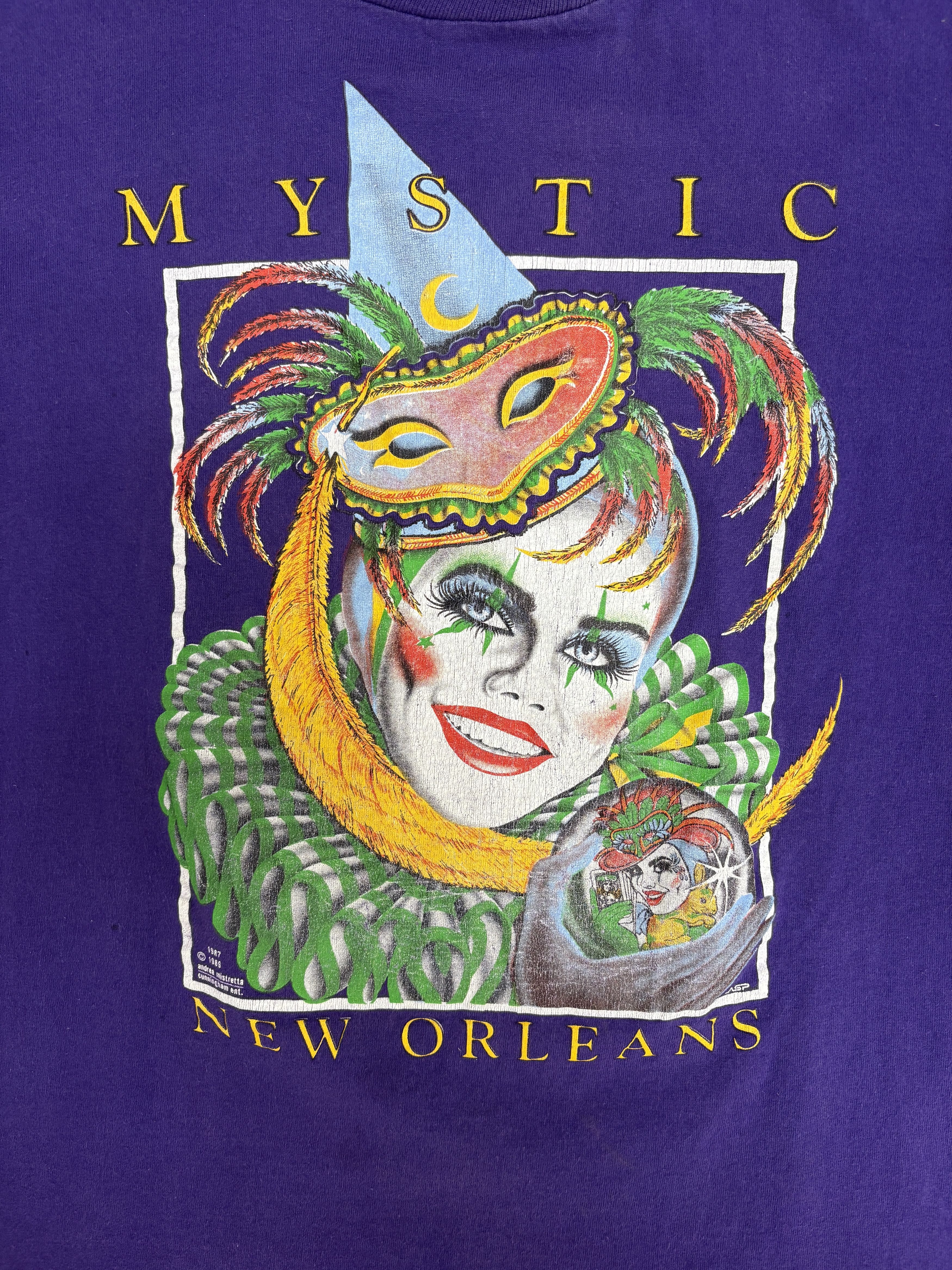 Vintage New Orleans Mystic Vintage Purple Layered T-Shirt Tee Size US L / EU 52-54 / 3 - 2 Thumbnail
