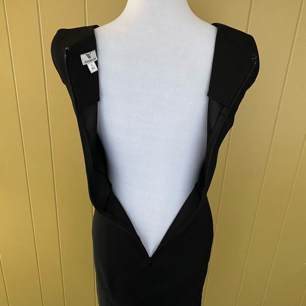 Worthington Worthington women 4 little black bodycon scoopneck sleeveles Size S / US 4 / IT 40 - 4 Thumbnail