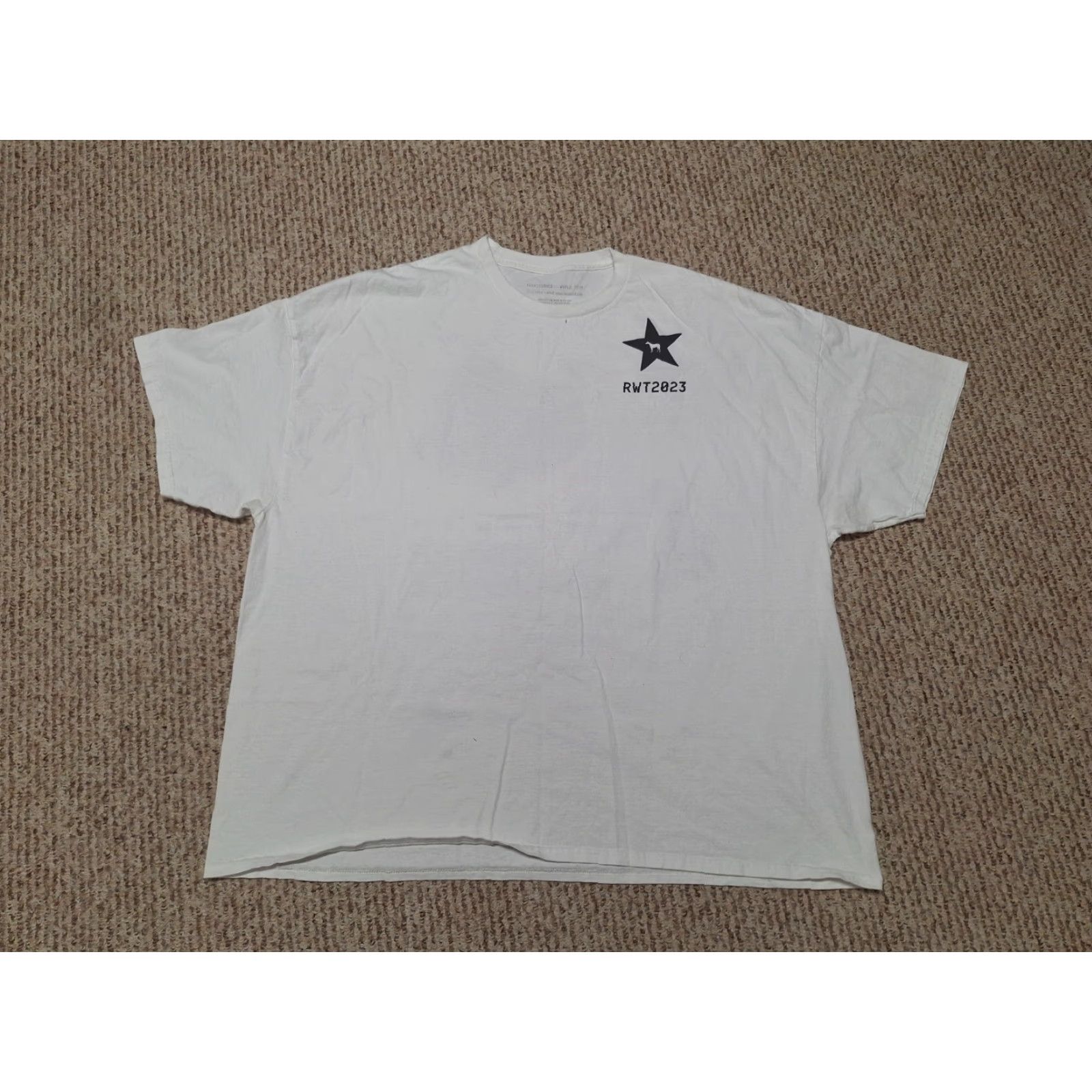 Vintage VINTAGE Beyonc é Renaissance Band Tour 2023 Diamond Cowgirl Shirt 4XL Unisex Adults White Crew Neck Short Sleeve Jersey Cotton T-Shirt Music 90s? Size US XXL / EU 58 / 5 - 2 Thumbnail