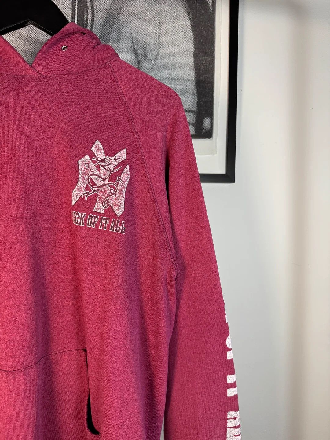 Vintage 🚭RARE🚭 SICK OF IT ALL NEW YORK HARDCORE RED DRAGON HOODIE Size US XL / EU 56 / 4 - 7 Thumbnail