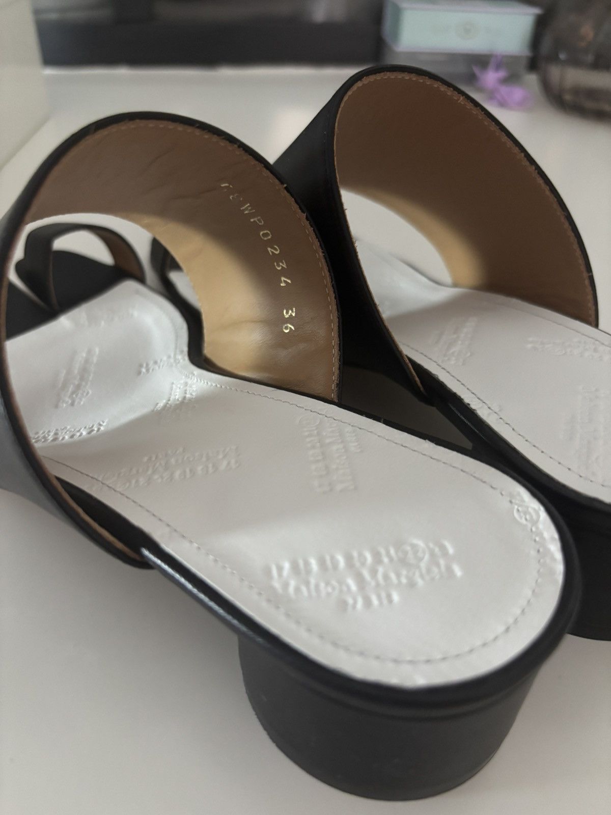 Maison Margiela Maison Margiela Black Tabi Heeled Sandals Size US 5 / IT 35 - 6 Thumbnail