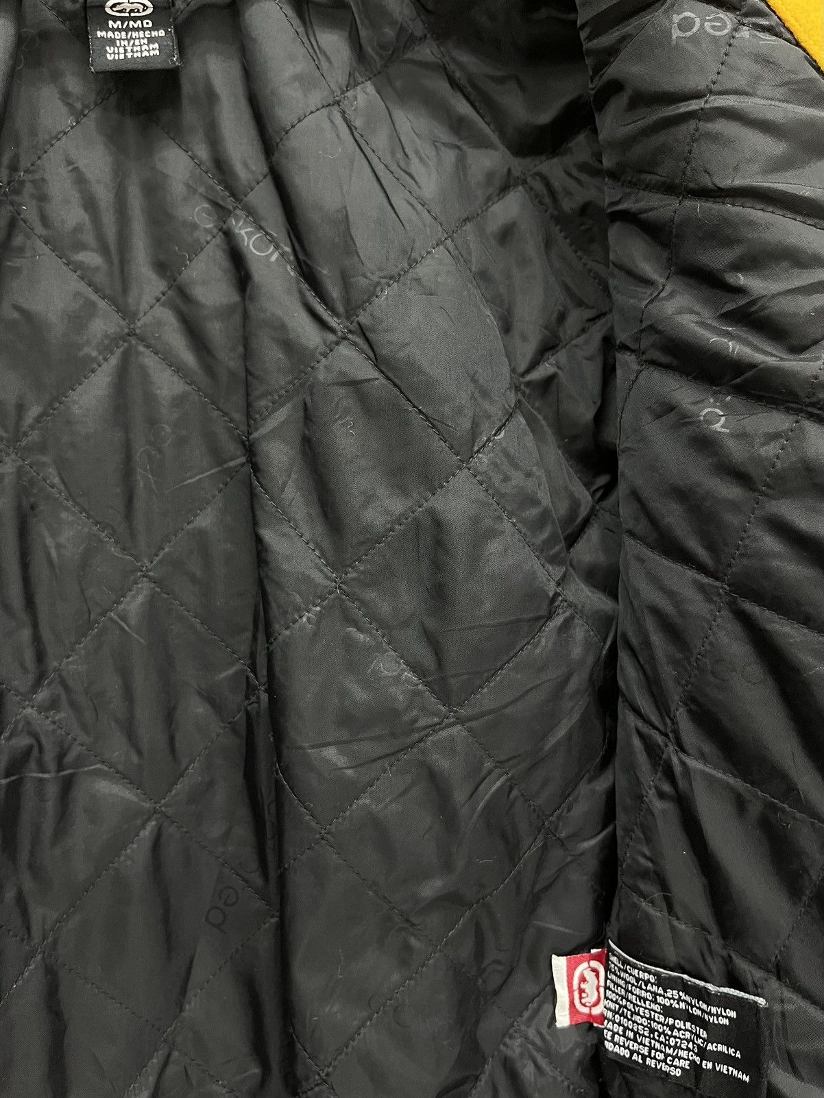 Ecko Unltd. 🔥Vintage ECKO RED Quilted Lined Wool Cropped Jacket Size S / US 4 / IT 40 - 17 Thumbnail