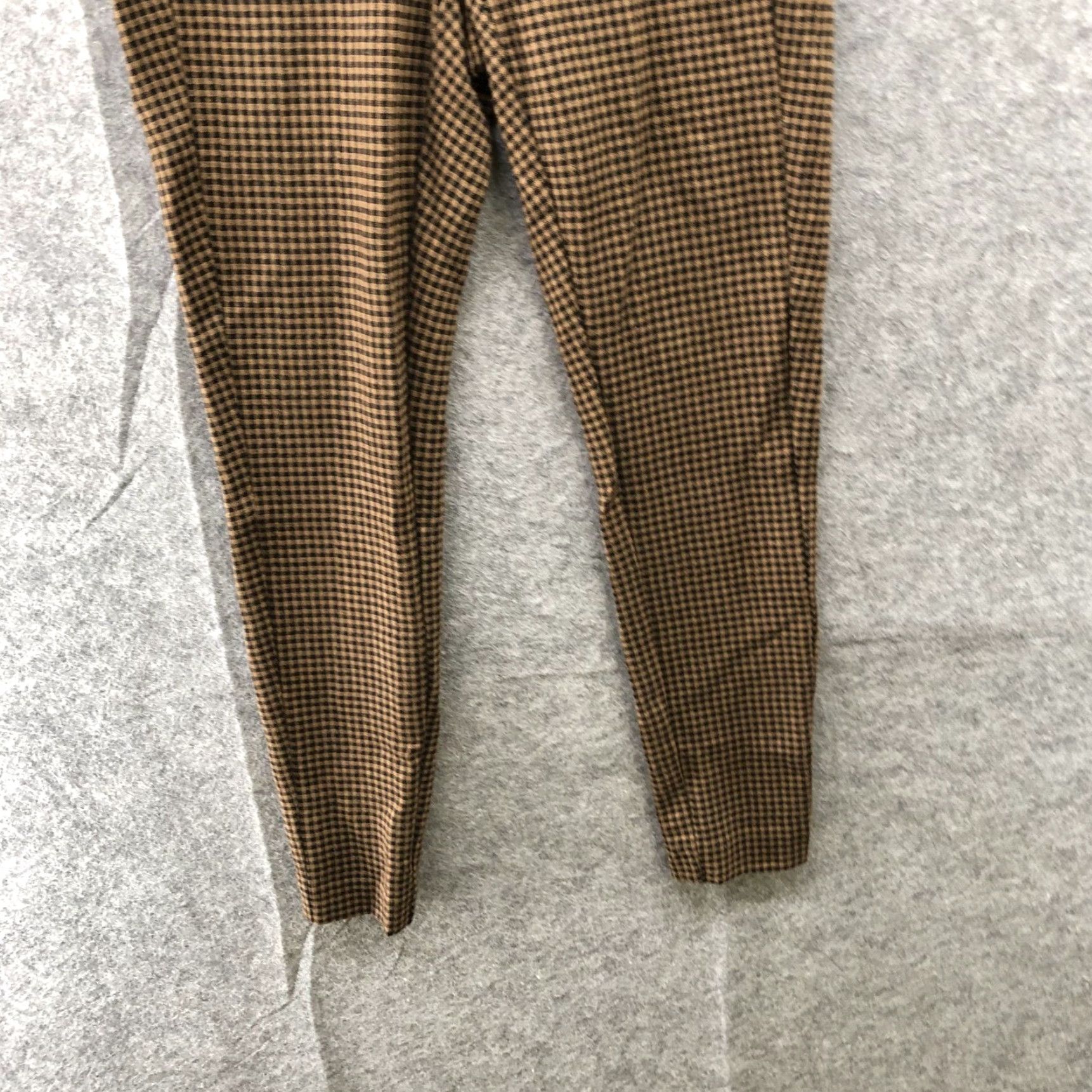 J. Jill J. Jill Ponte Leggings Womens XSP Tan Black Check Plaid Dark Academia Put On Elastic Waist Knit Ponte Leggings Womens XSP Size 26" / US 2 / IT 38 - 4 Thumbnail