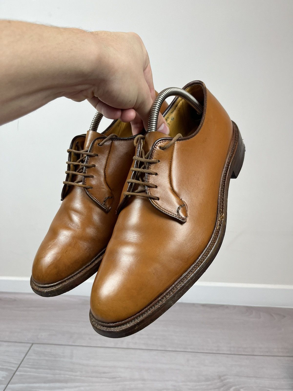 Tricker's Tricker’s England Vintage Leather Derby Shoes Boots 26.5cm Size US 8.5 / EU 41-42 - 3 Thumbnail