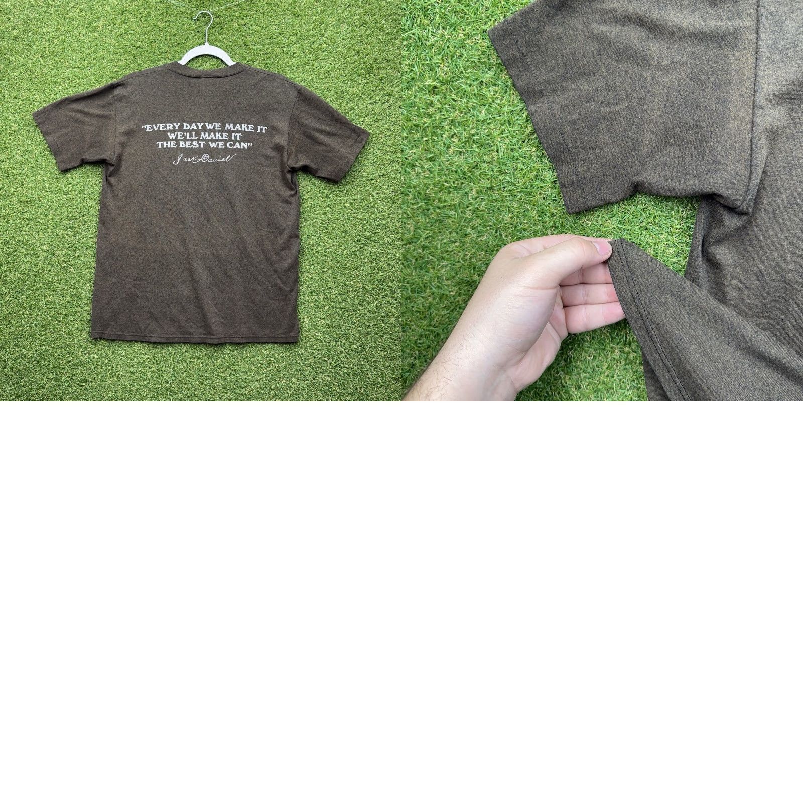 Vintage VINTAGE Jack Daniels 80s Shirt Mens L Brown Cotton Crew Neck Short Sleeve Graphic 80s Tennessee Whiskey Size US L / EU 52-54 / 3 - 8 Thumbnail
