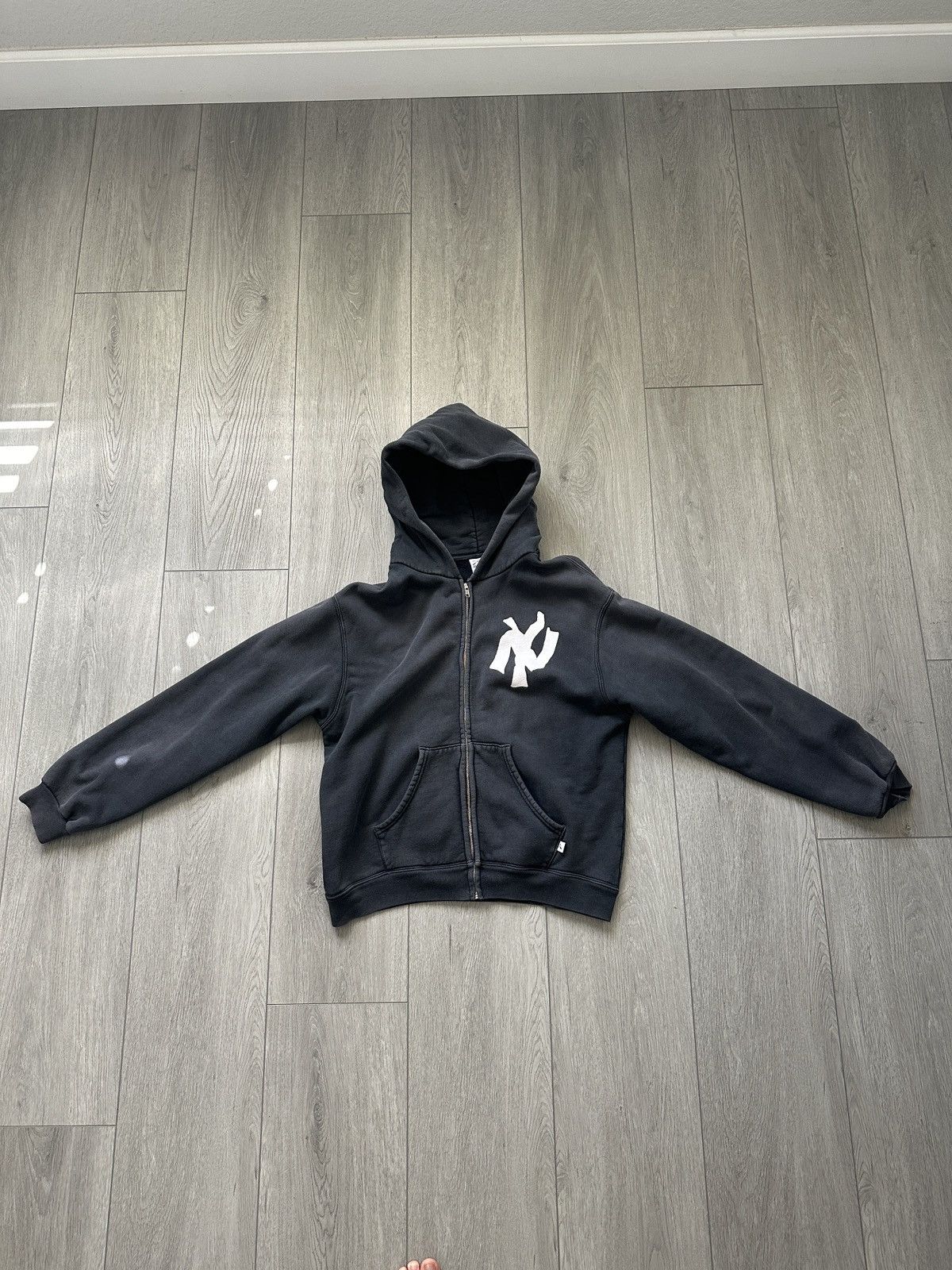 トップス AKIMBO CLUB ZIP-UP HOODIE FADED BLACK S AKIMBO Hoodie – Men's Casual Pullover Hooded Sweatshirt for