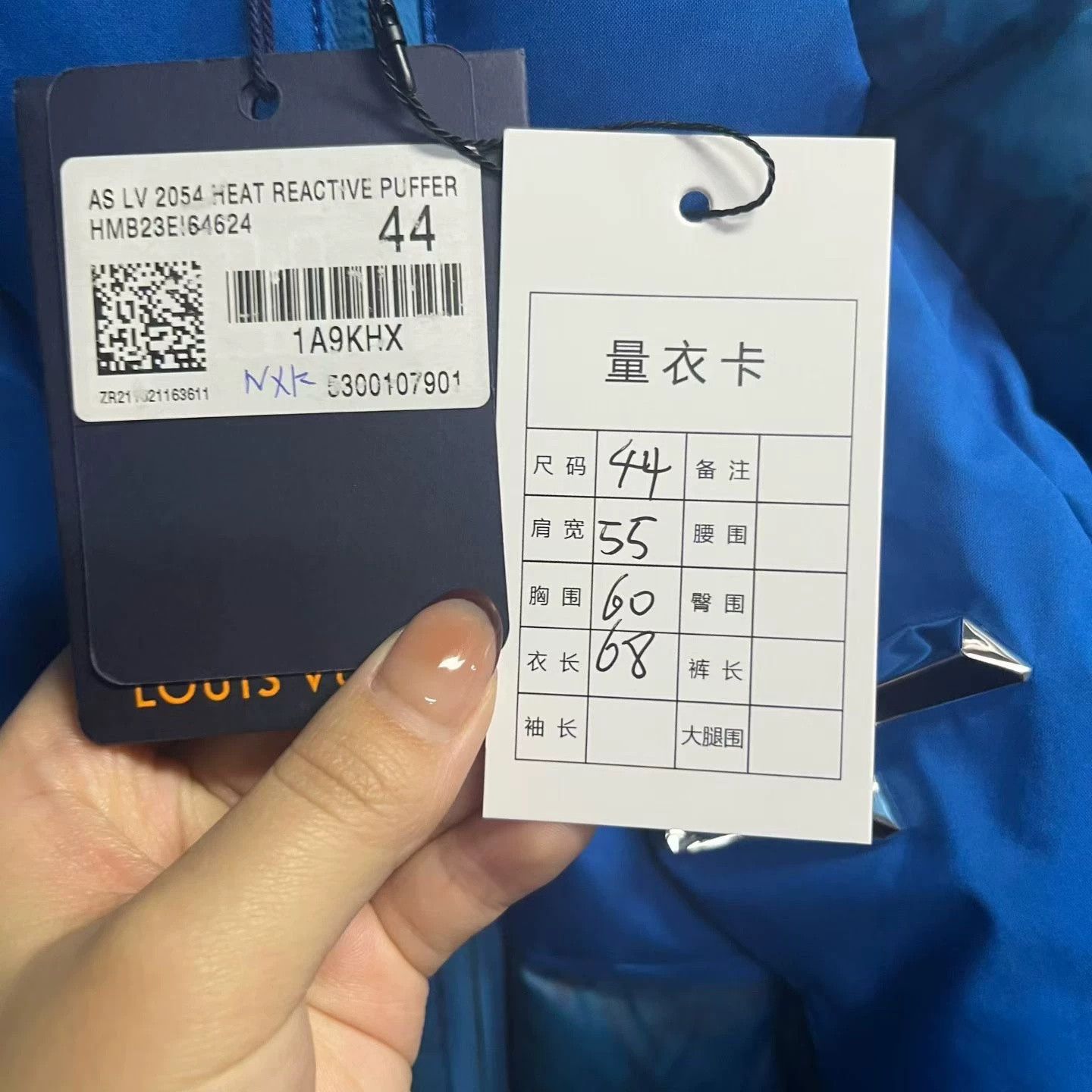 Louis Vuitton Louis Vuitton Blue Logo Print Hooded Down Jacket Size US S / EU 44-46 / 1 - 4 Thumbnail
