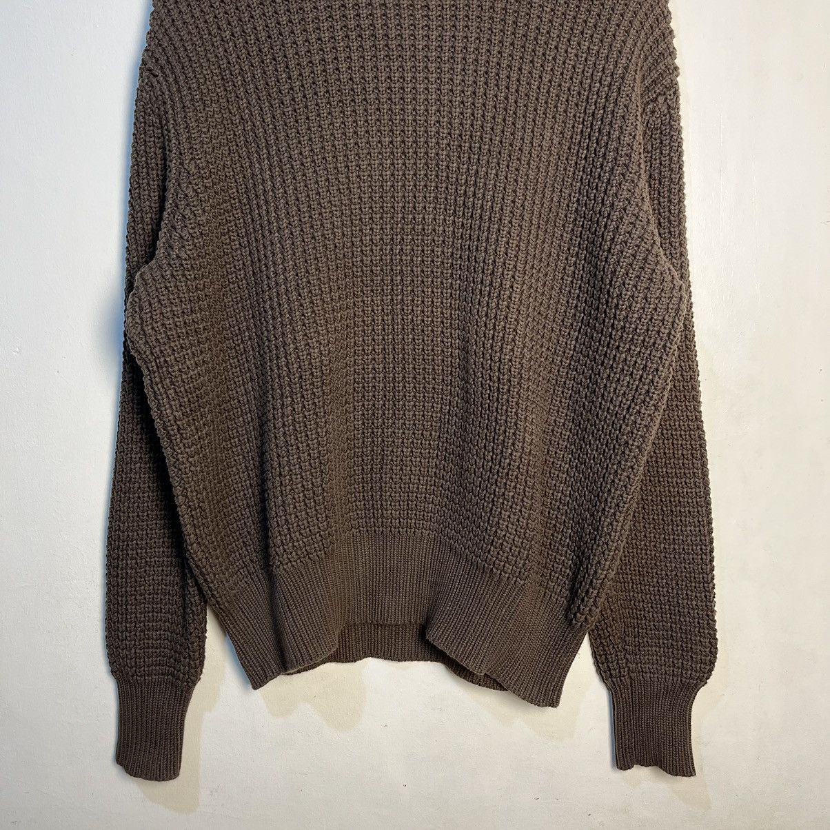 Aime Leon Dore Aime Leon Dore Mock Neck Choco Brown Knitted Sweater Size US M / EU 48-50 / 2 - 3 Thumbnail