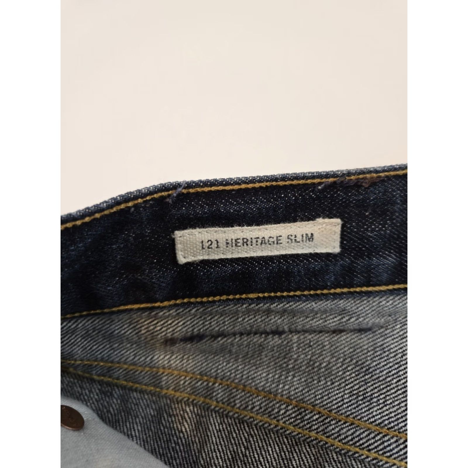 Lucky Brand Lucky Brand Jeans Mens 31x32 121 Heritage Slim Denim Blue USA Straight Pocket Comfort Cowboy 2000s Size US 32 / EU 48 - 6 Thumbnail
