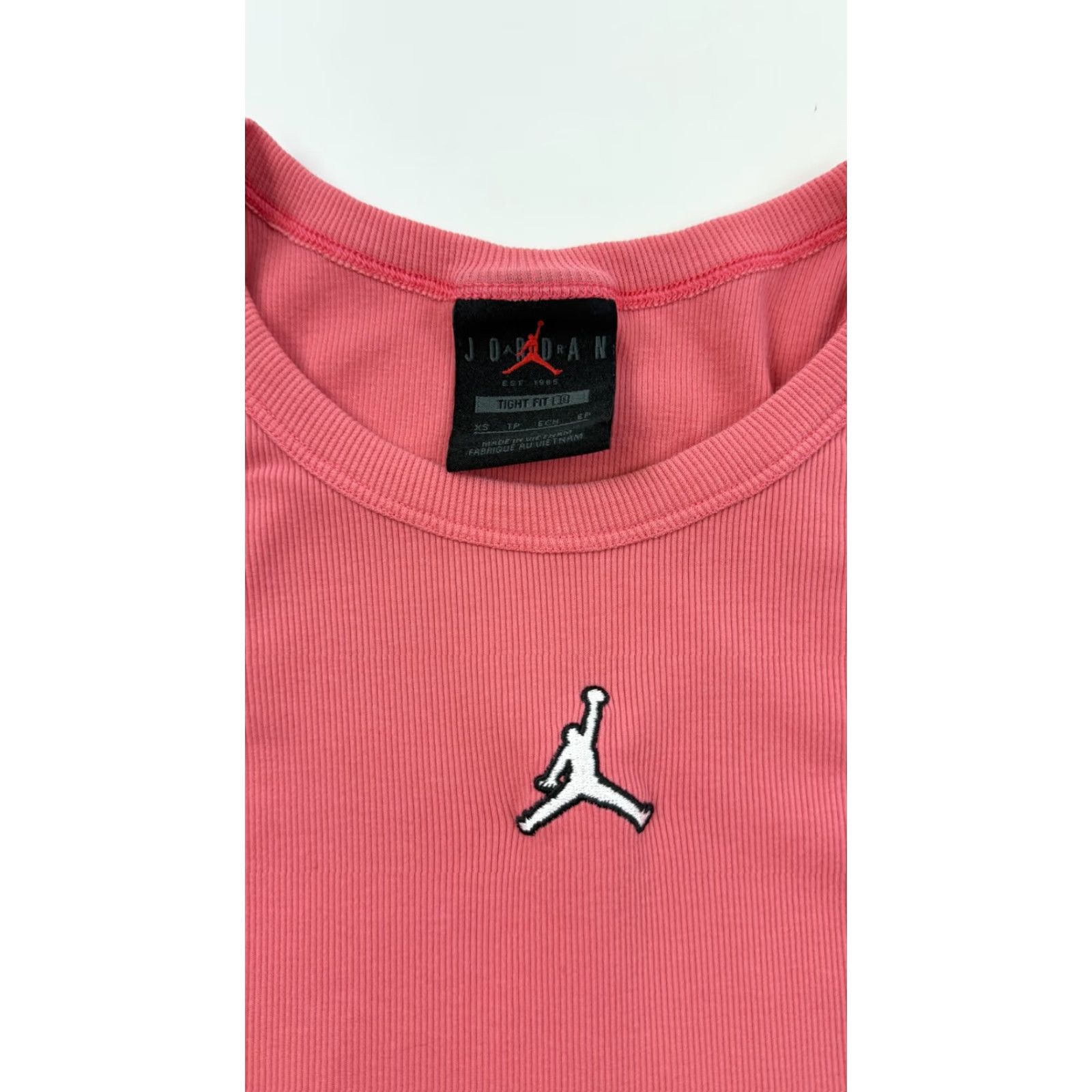 Nike Jordan Nike Dress Womens XS Pink Ribbed Tank Bodycon Mini Jumpman Casual Shirt Womens XS Pink Ribbed Tank Dress Size XS / US 0-2 / IT 36-38 - 3 Thumbnail